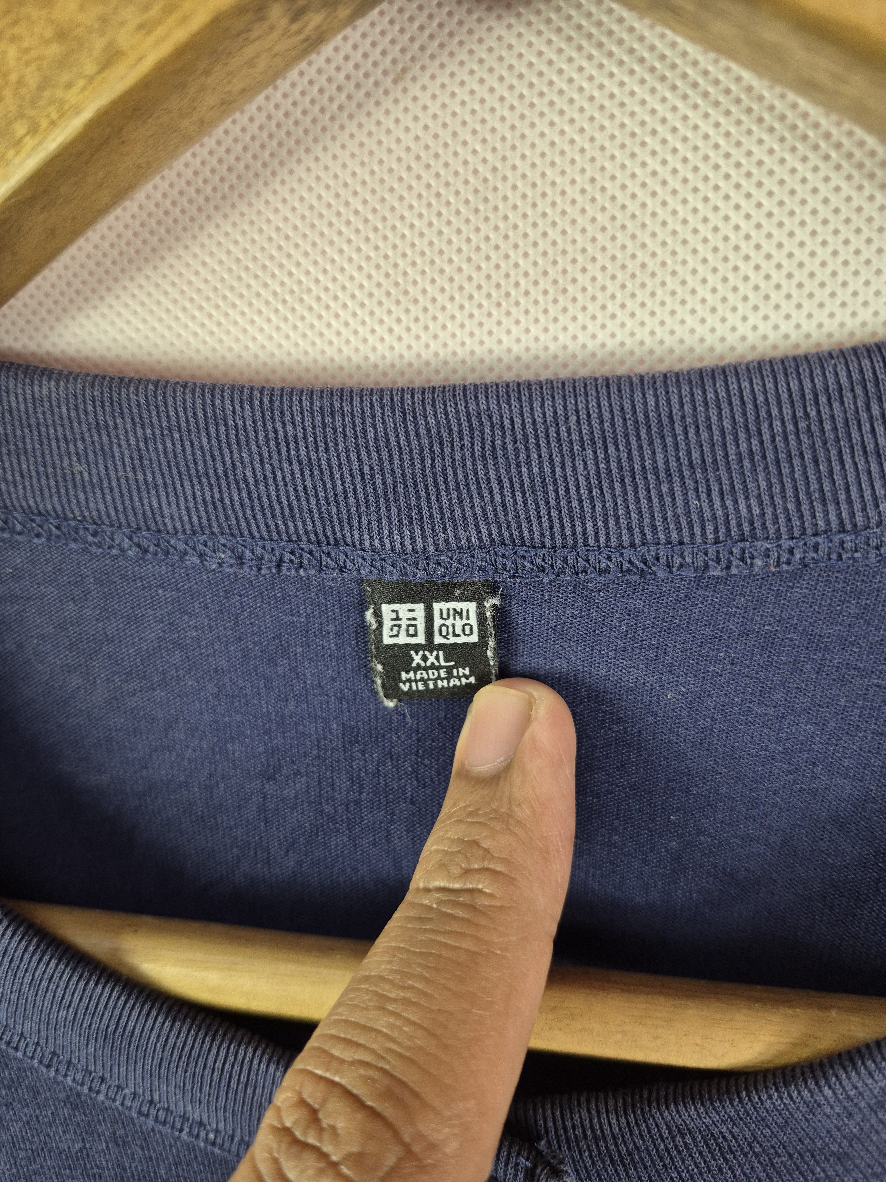 Japanese Brand 🔥 Uniqlo Navy Light Button Jacket Cardigan Size US XXL / EU 58 / 5 - 5 Thumbnail