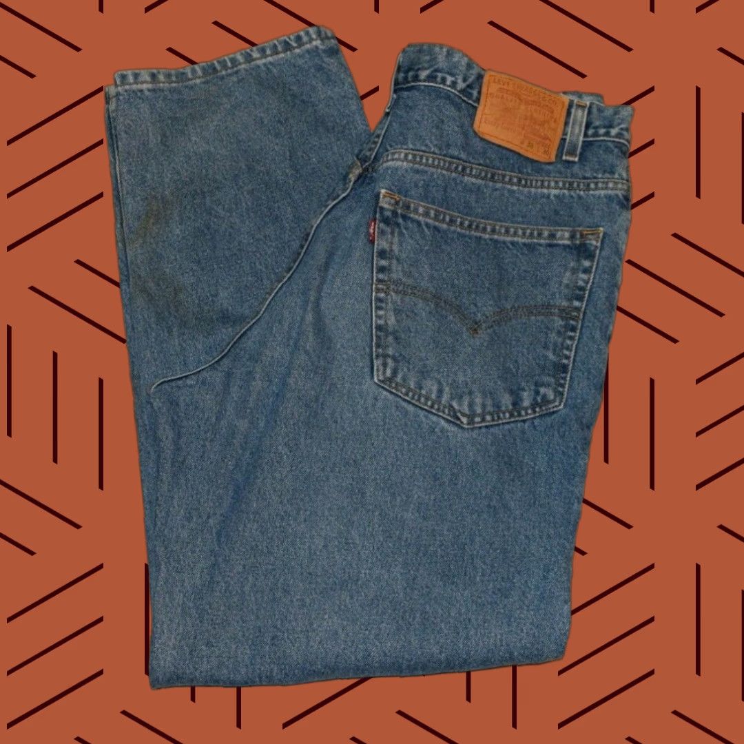 Levi's VINTAGE Levi's 901 Jeans Mens 38x30 Blue Denim Relaxed Straight Leg 2001 Vintage Mens Jeans Size US 38 / EU 54 - 1 Thumbnail
