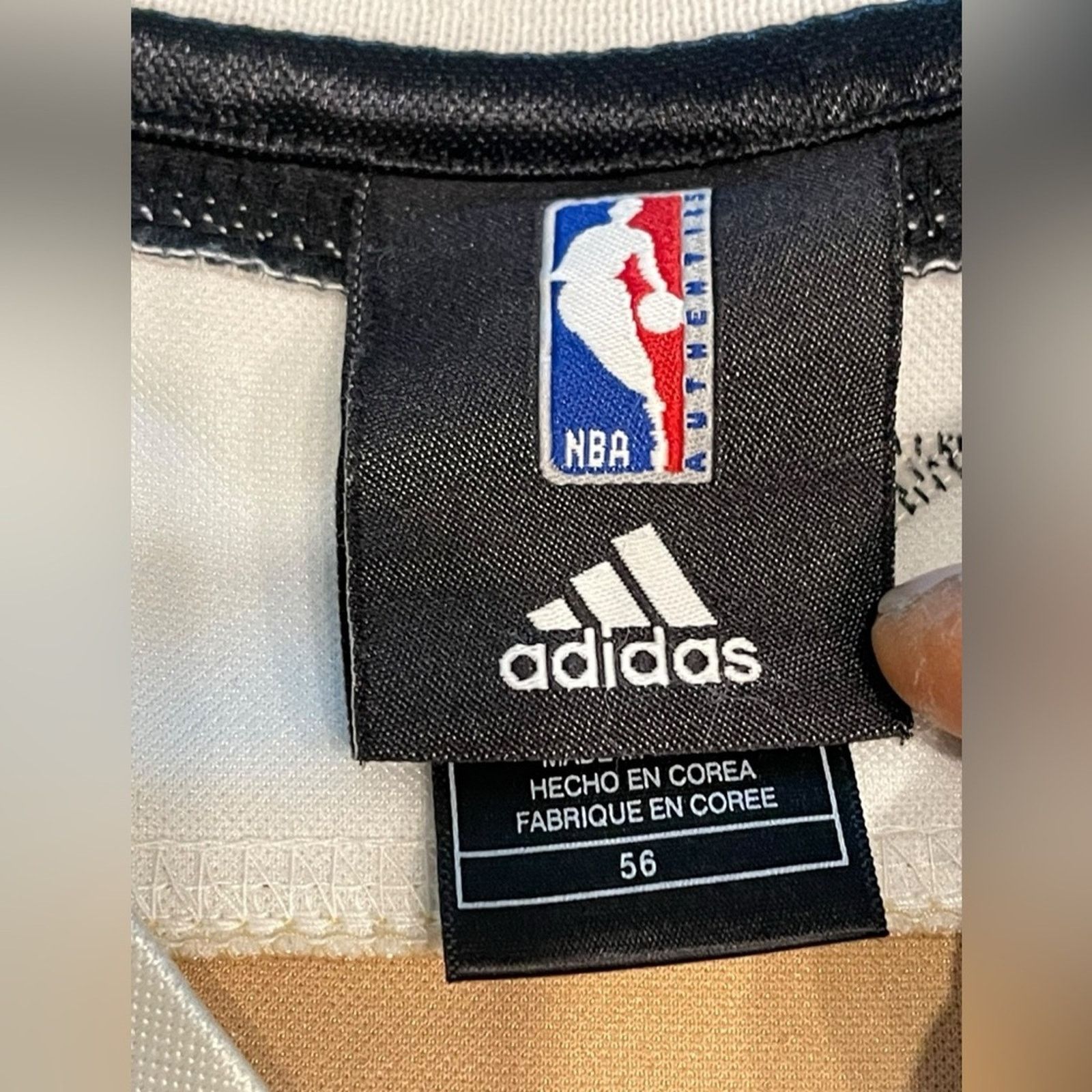 Adidas Washington Wizards Adidas Gold Arenas #11 N.HEWITT Jersey 56 Size US XL / EU 56 / 4 - 9 Thumbnail