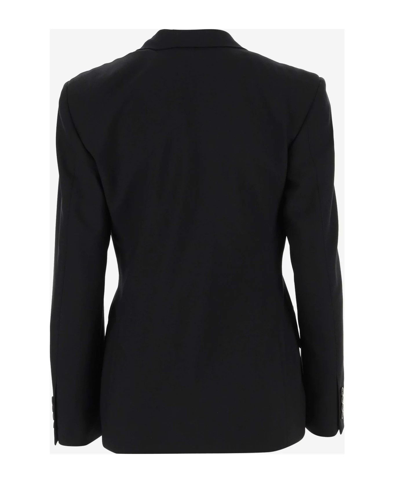 Balenciaga o1y0625 Cotton Blazer in Black Size S / US 4 / IT 40 - 2 Thumbnail