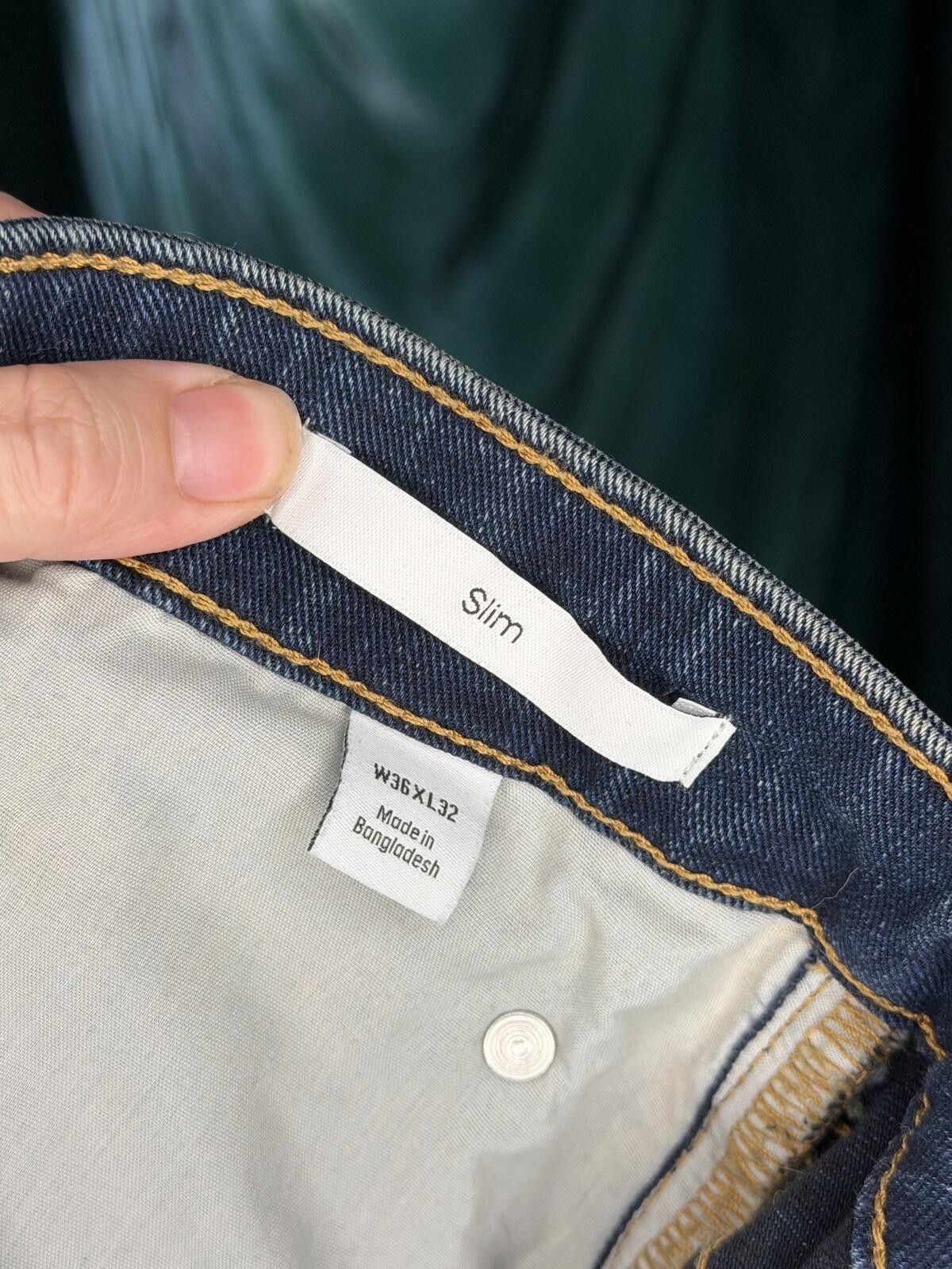 Calvin Klein Calvin Klein Men's Dark Wash Denim Jeans 36x32 Size US 36 / EU 52 - 4 Thumbnail