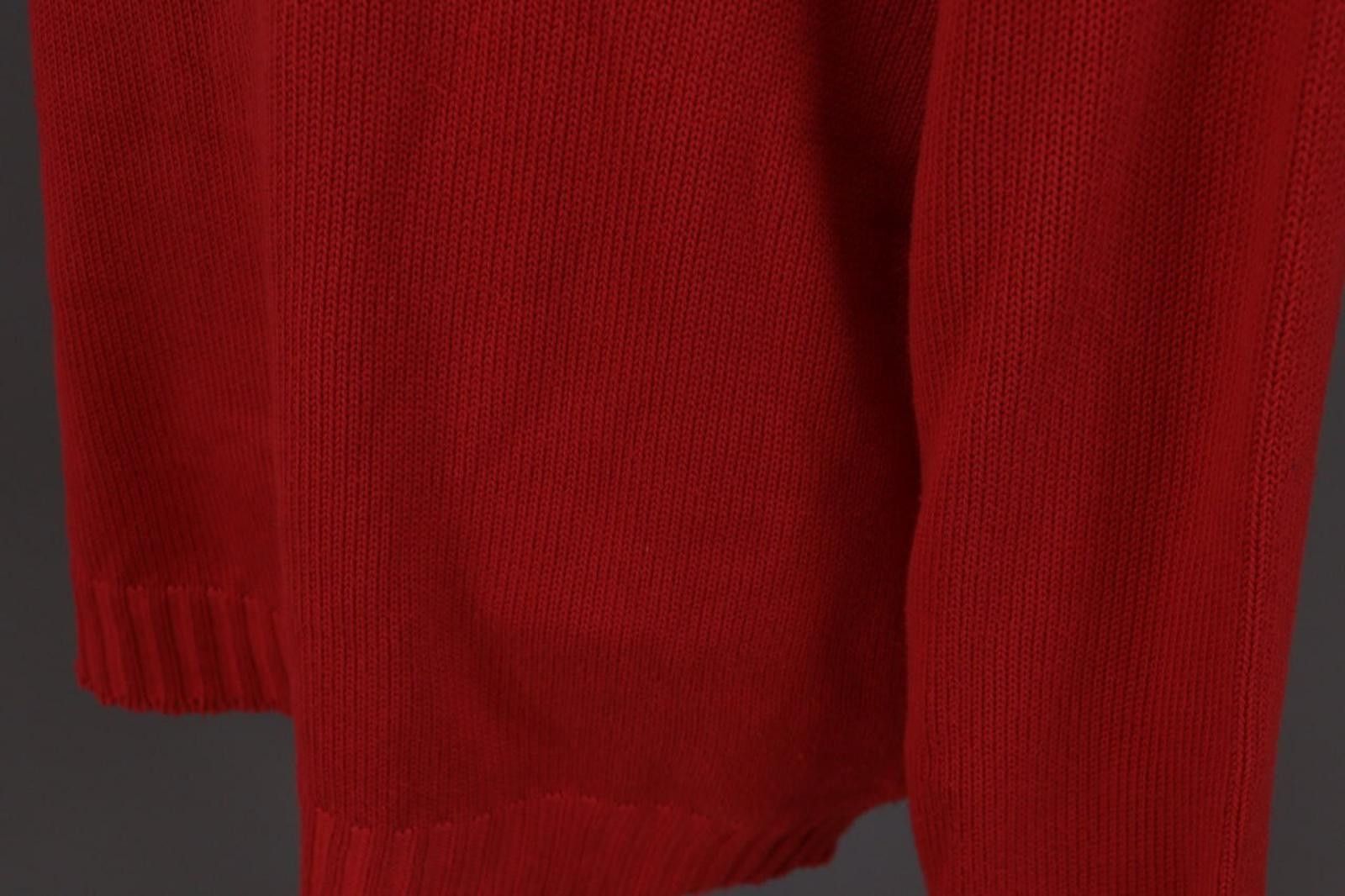 Carlo Colucci Carlo Colucci Red Crew Neck Knit Sweater Size 56 Size US M / EU 48-50 / 2 - 11 Thumbnail