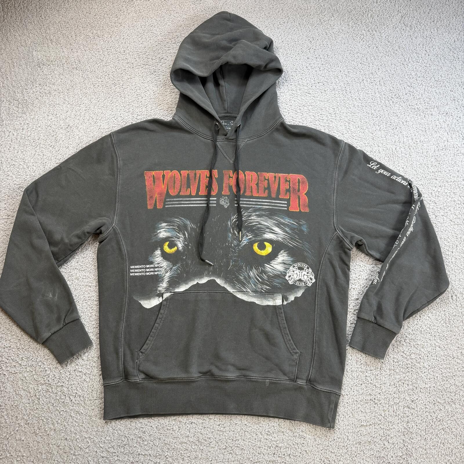 Darc Sport Darc Sport Wolves Forever Hoodie M Black Gym Wolf Sweatshirt Size US M / EU 48-50 / 2 - 1 Thumbnail