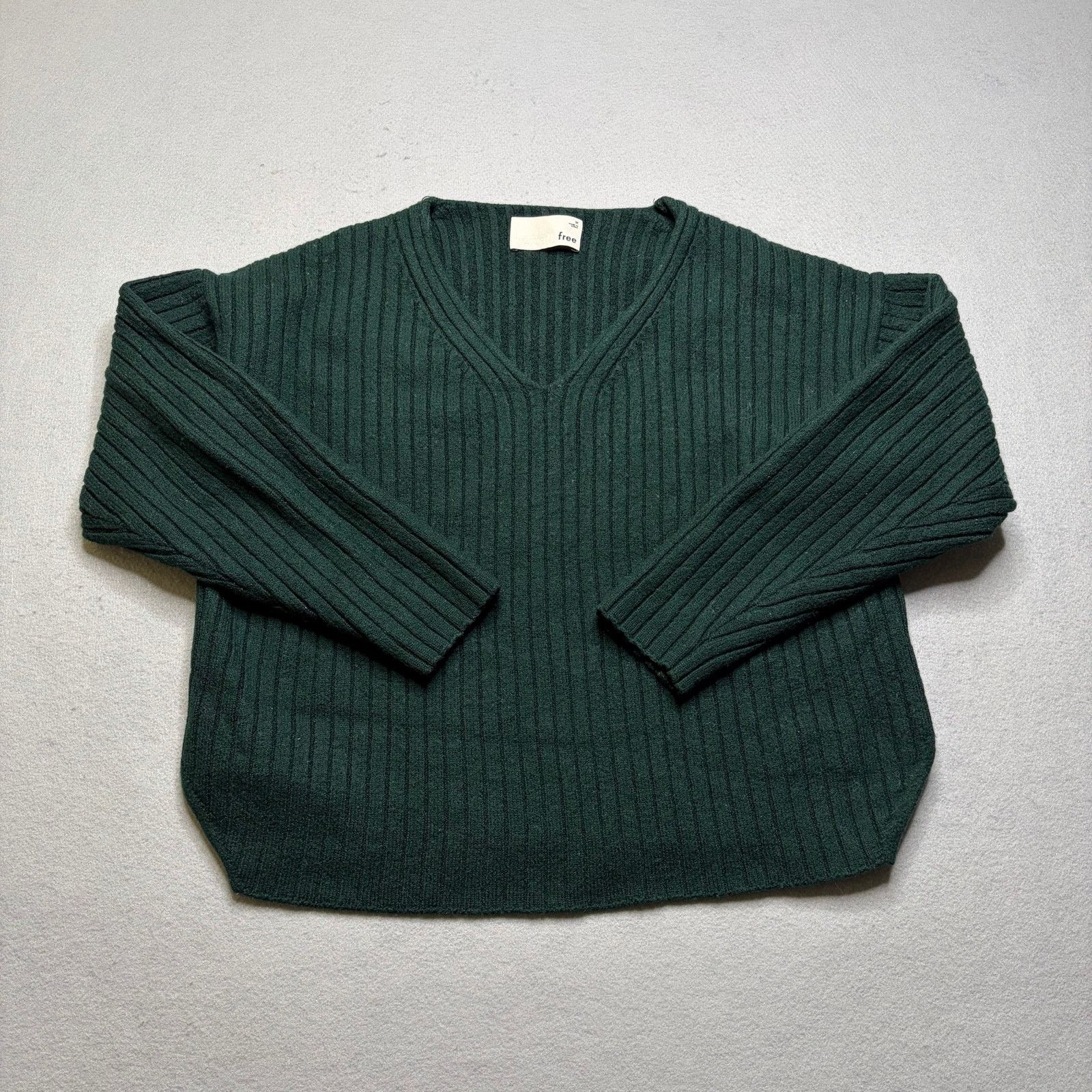 Vintage Wilfred Free 100% Merino Wool Ribbed Sweater Women M Knit Size M / US 6-8 / IT 42-44 - 1 Thumbnail