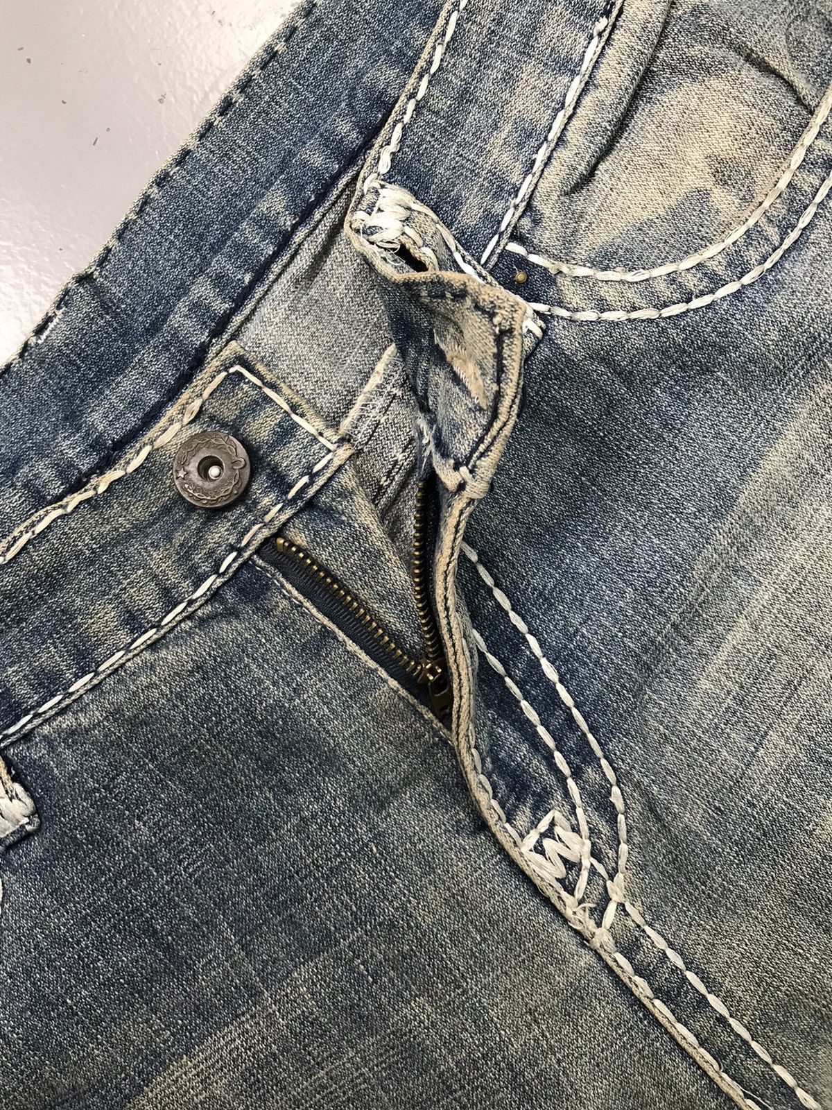 Designer × Vintage Vintage hip hop Joey super T faded denim short Size US 32 / EU 48 - 9 Thumbnail