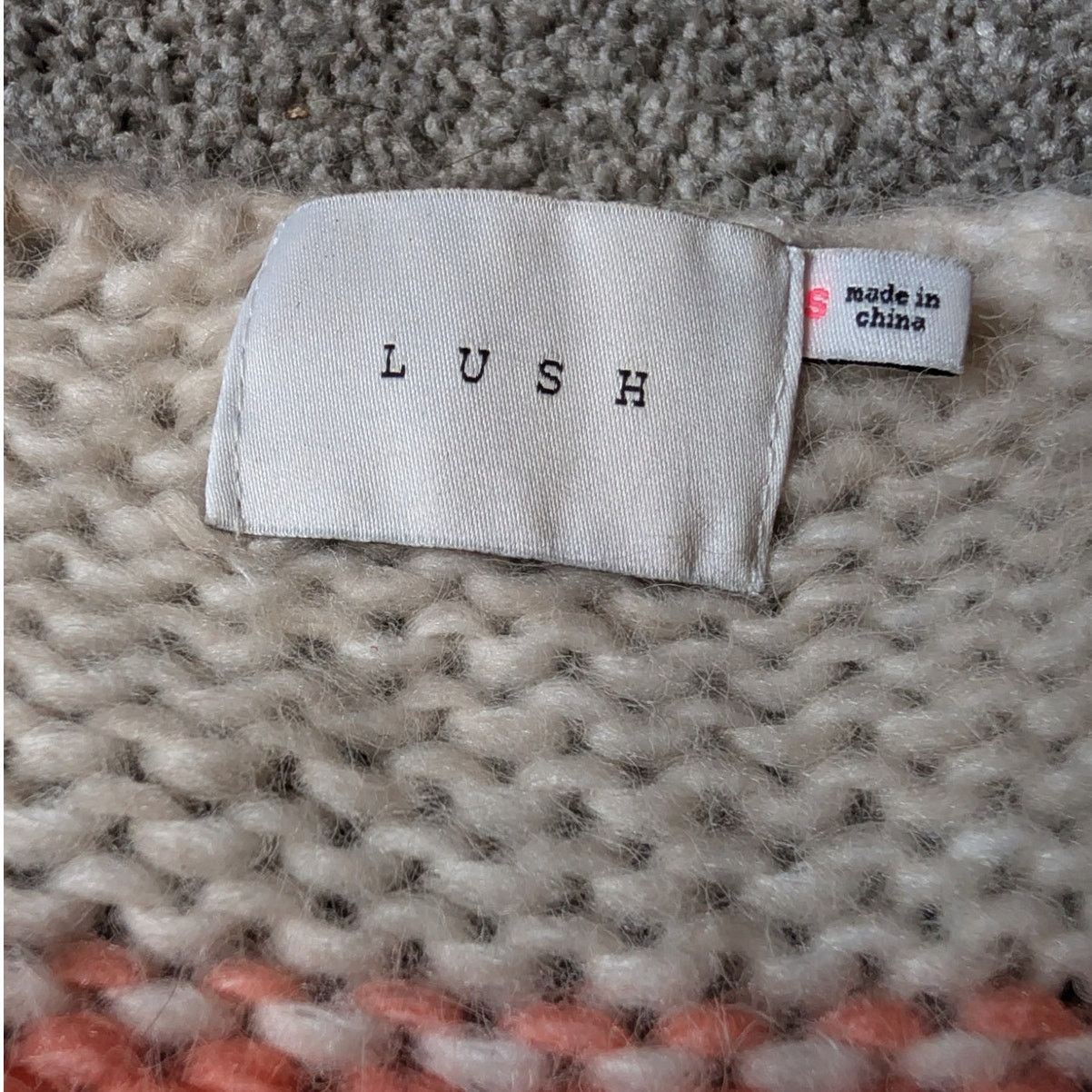 Other "Hannah Banana" Striped Boho Sweater w Wood Buttons by Lush Size S / US 4 / IT 40 - 3 Thumbnail