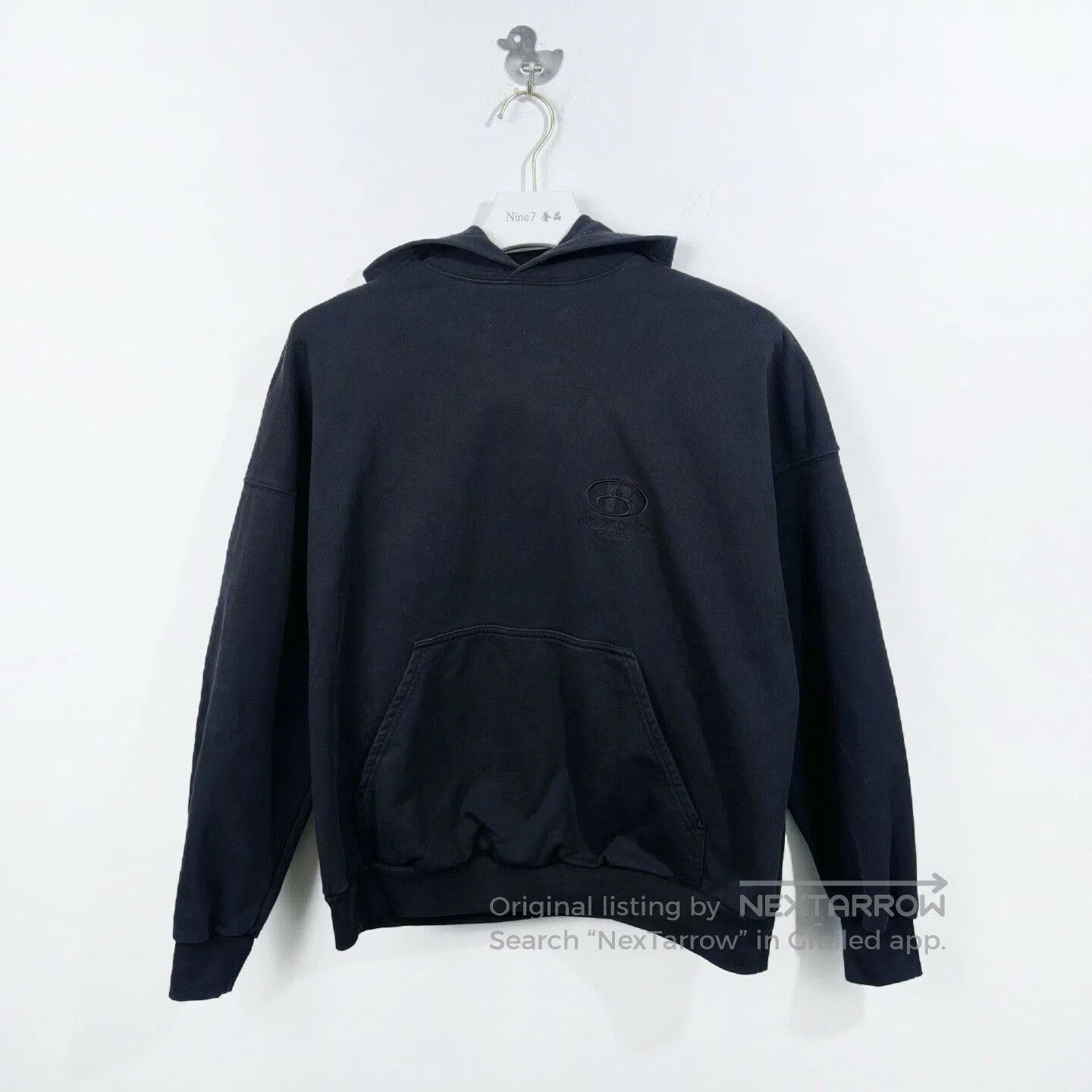 Balenciaga Balenciaga Black Logo Embroidered Hoodie. Size US M / EU 48-50 / 2 - 1 Thumbnail