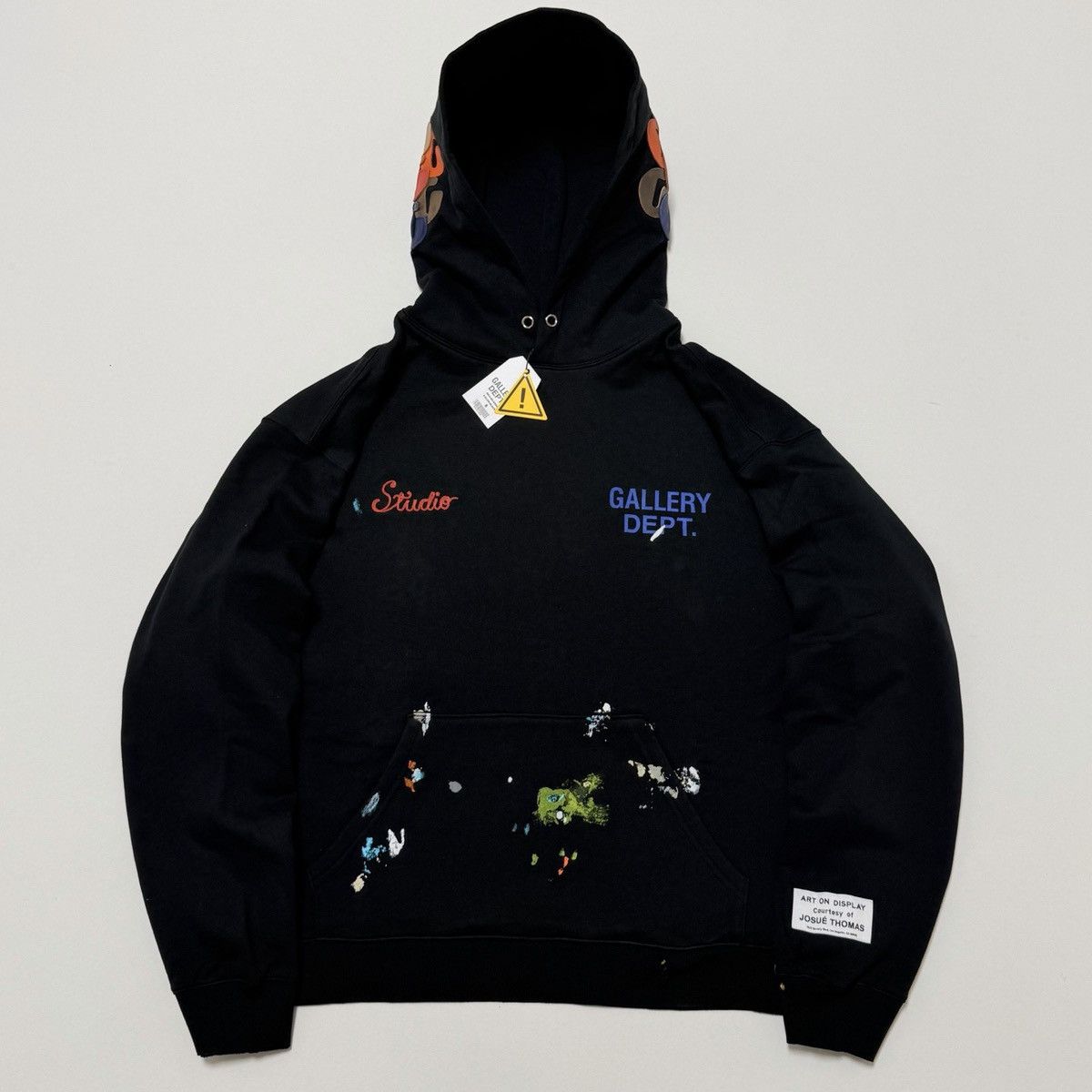 NEW Gallery Dept. Paint Splatter Hoodie Black Men’s Small