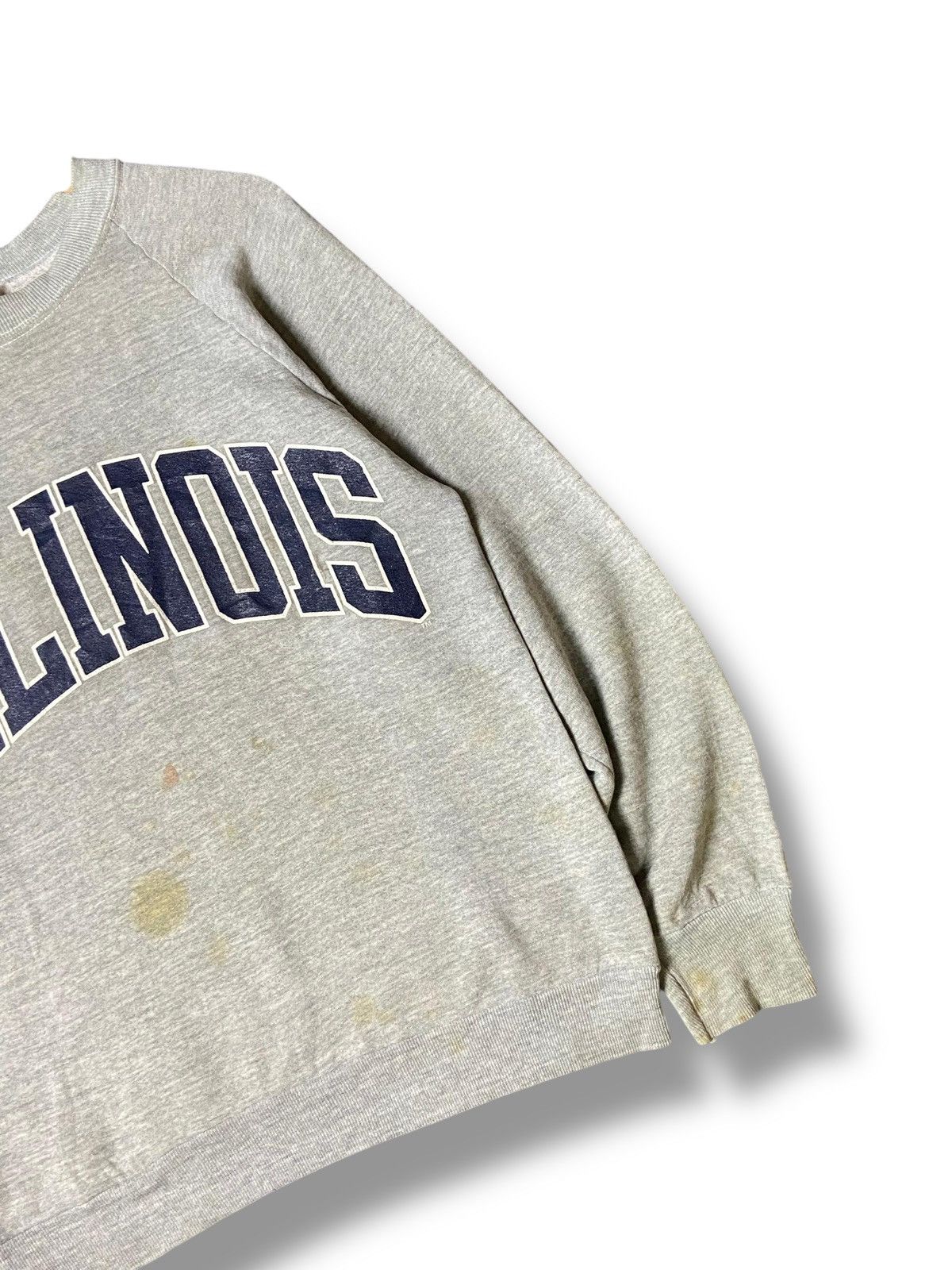 Japanese Brand × Vintage ILLINOIS Embroidered Spellout Sweatshirt (129) Size US XXS / EU 40 - 3 Thumbnail