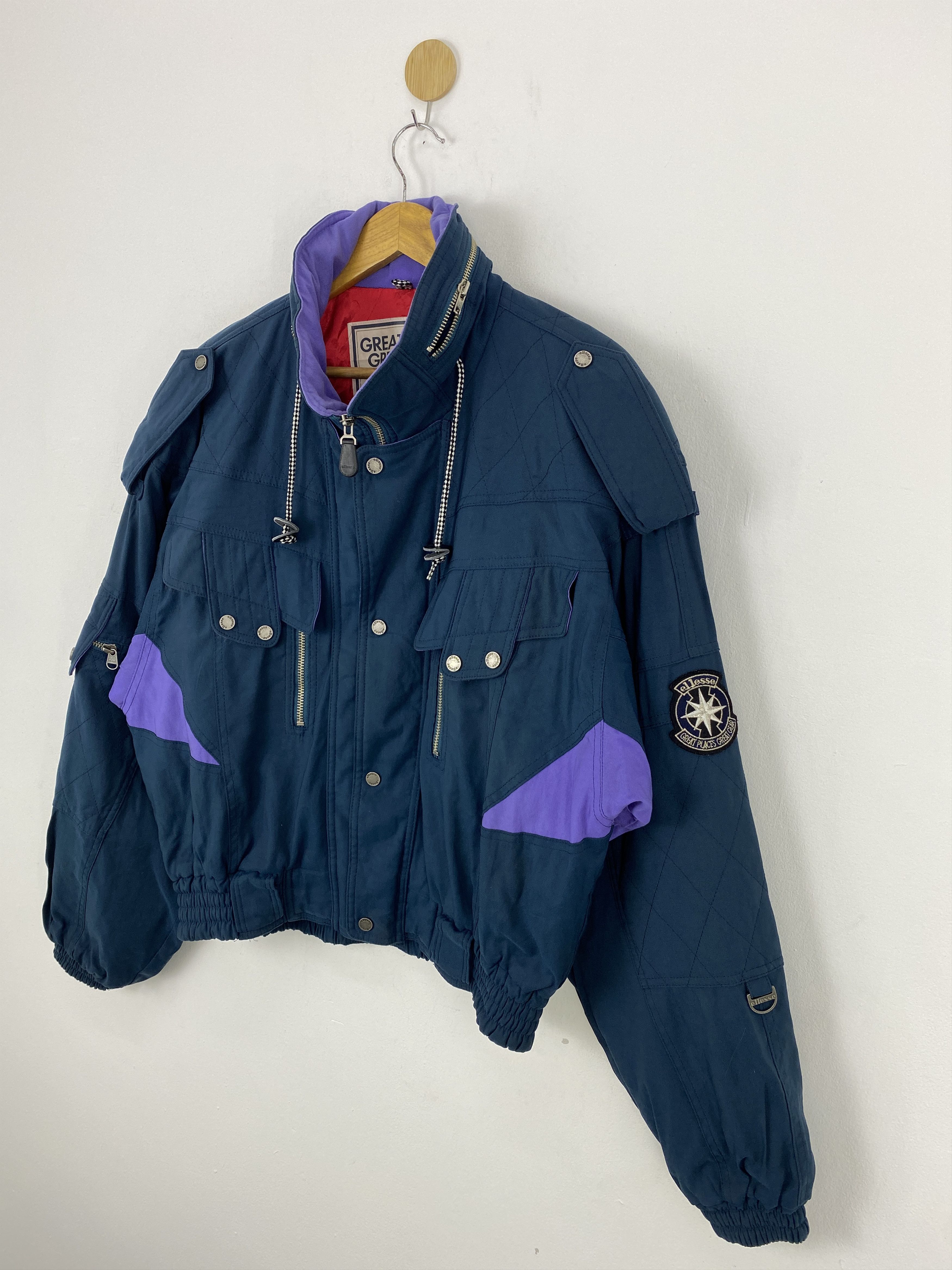 Ellesse × Goldwin Vintage Ellesse By Goldwin Bomber Ski Jacket Size US L / EU 52-54 / 3 - 3 Thumbnail