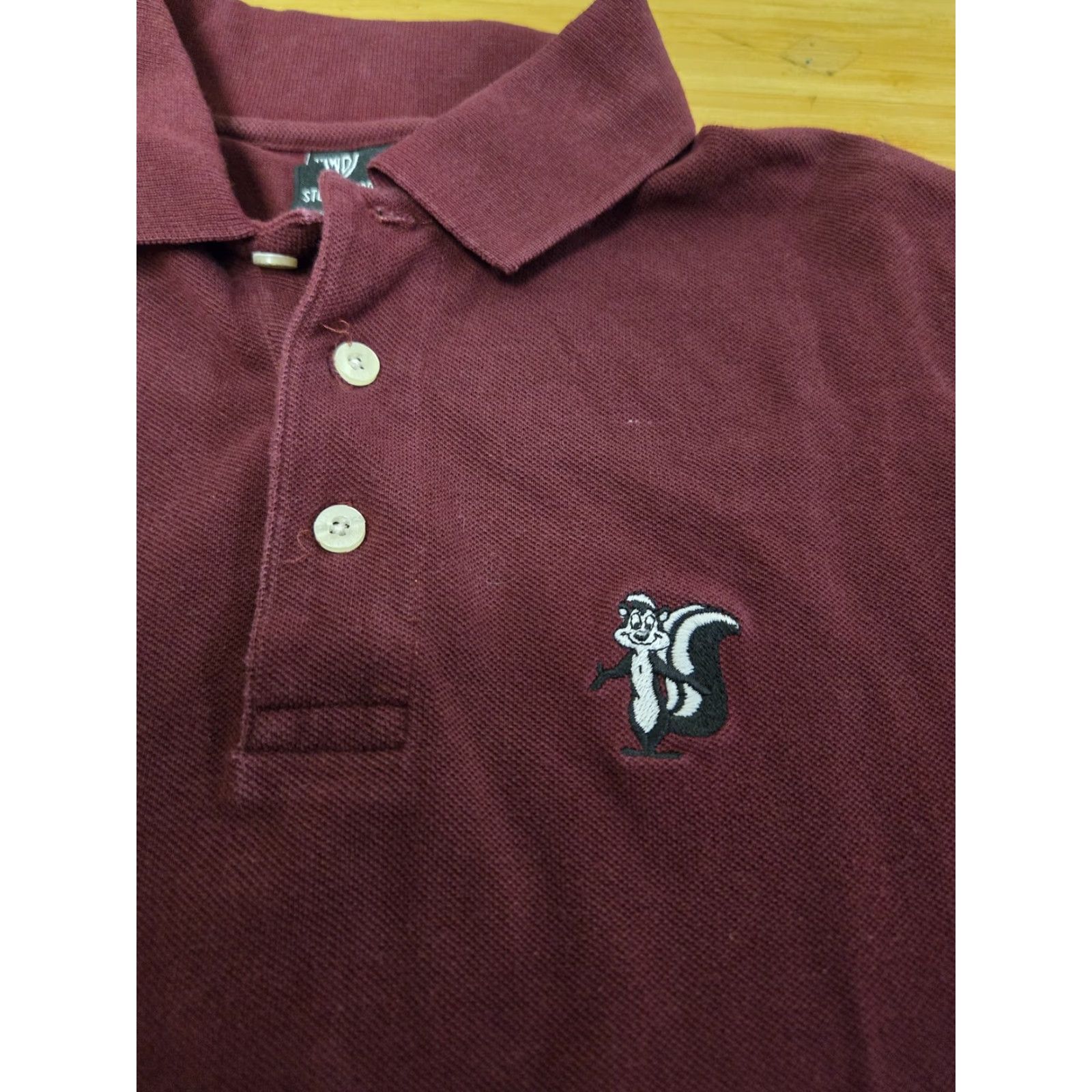Vintage VINTAGE Warner Bros Studio Store Polo Shirt Mens Small Pepe Le Pew Cartoon Shirt Size US S / EU 44-46 / 1 - 2 Thumbnail