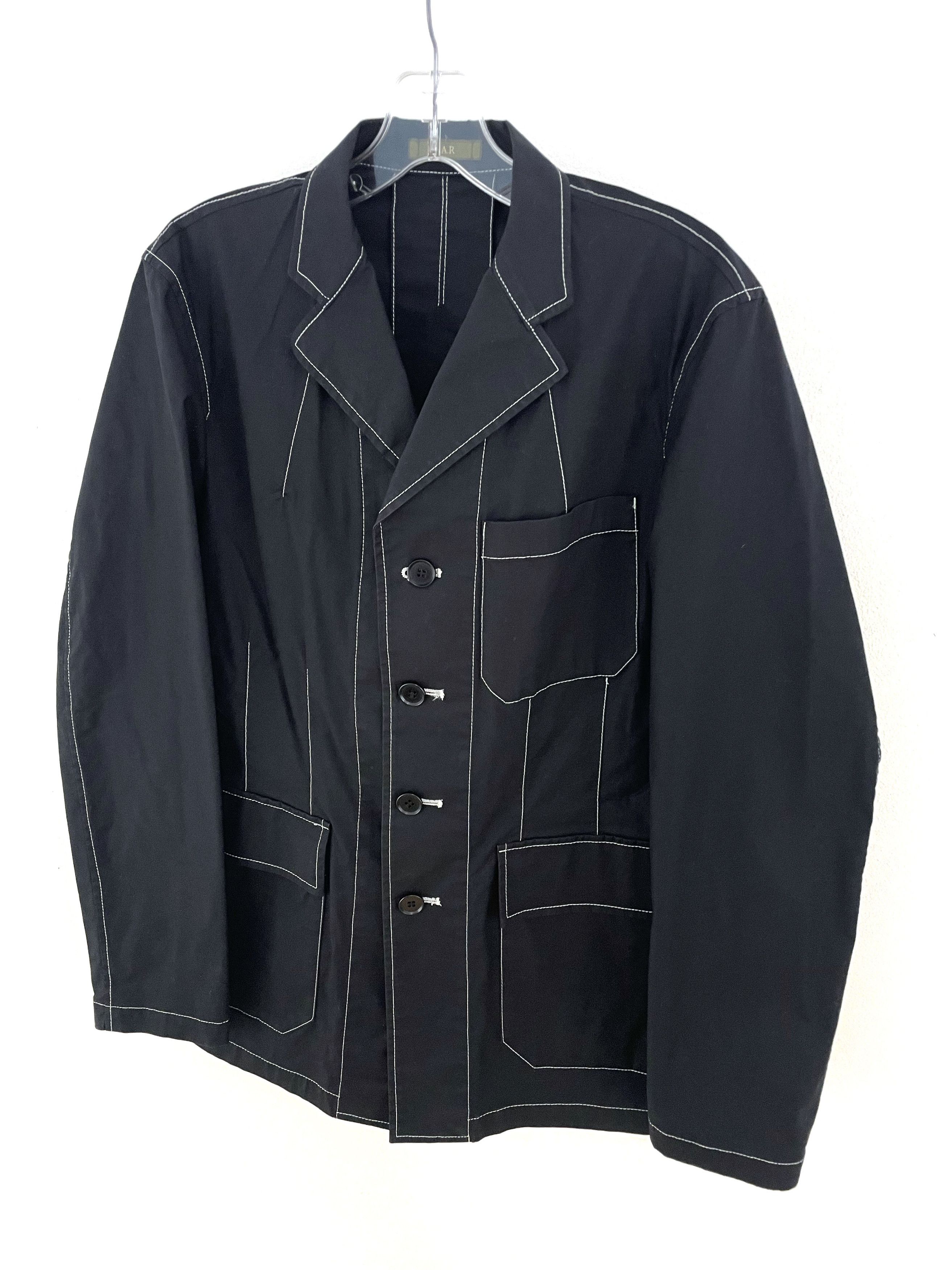 Yohji Yamamoto AAR Contrast Stitch Jacket Size US M / EU 48-50 / 2 - 2 Thumbnail