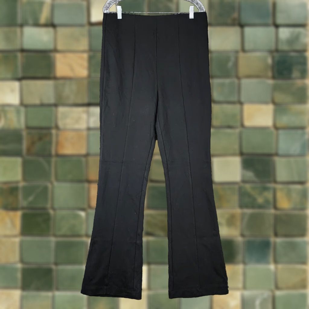 Vintage SO Womens High Rise Flare Leggings Black XL Size 40" / US 18 - 1 Thumbnail