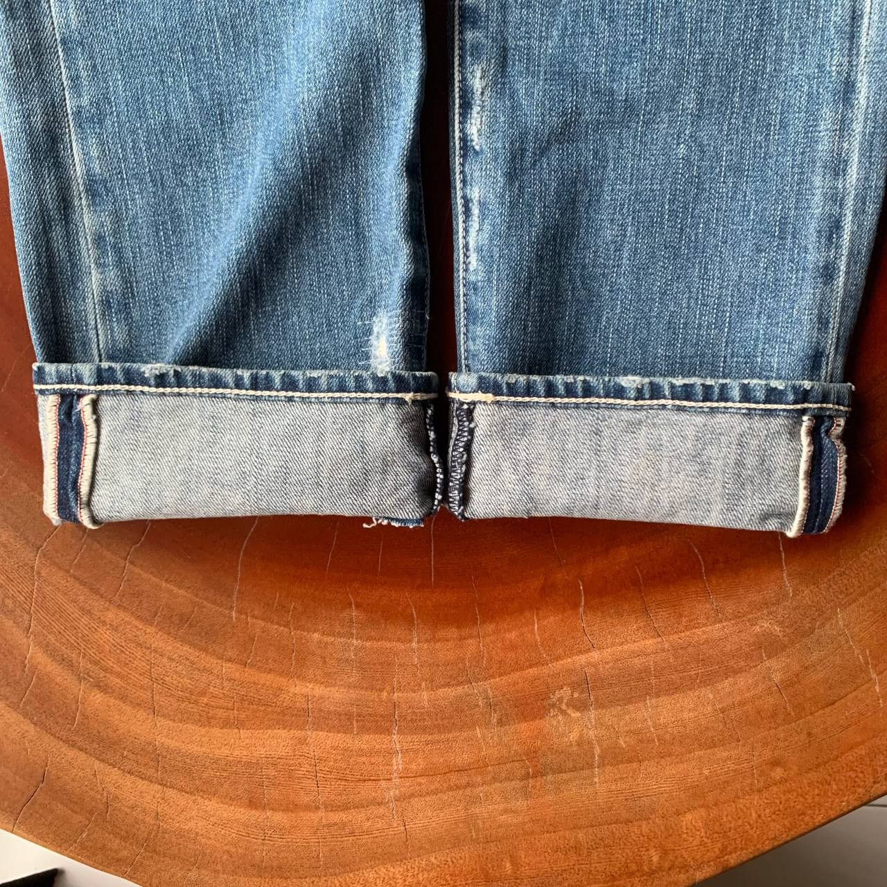 Vanquish Vanquish Distressed Patchwork Punkers Light Blue Denim Pants Size US 34 / EU 50 - 7 Thumbnail