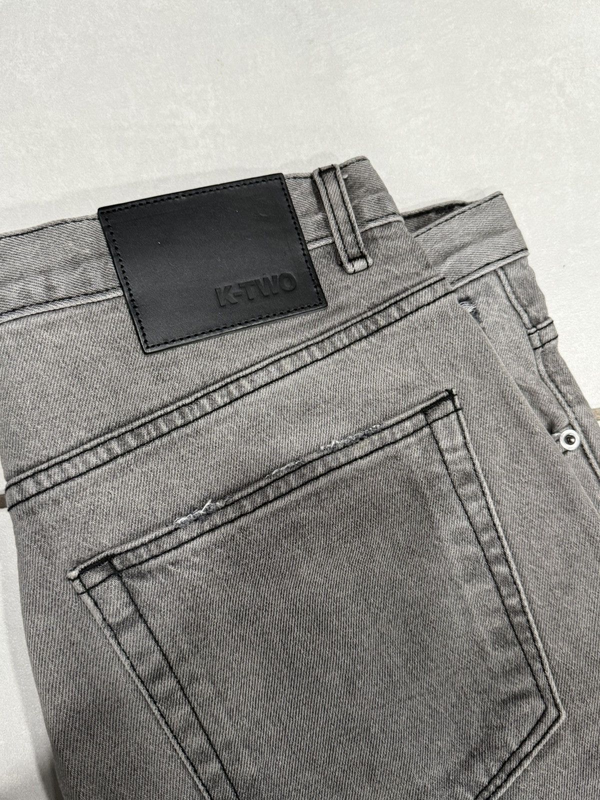 K-Two Studios Ktwo Studios Heavy Denim Grey Size US 33 - 2 Thumbnail