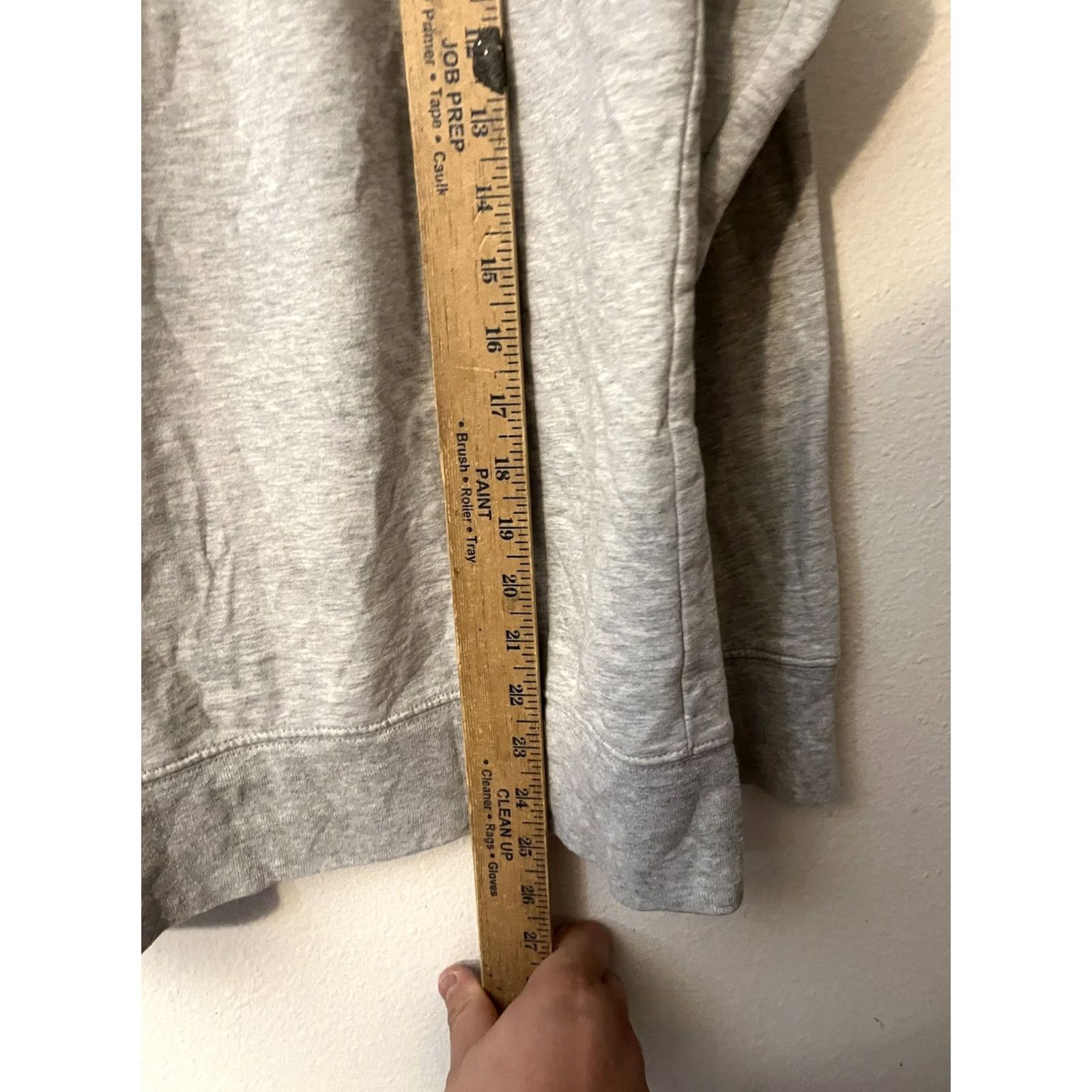 Gap GAP Hoodie Heathered Logo Embroidered Women's XL Zip Full Zip Hooded Lined Pockets Faux Fur Lining Gray Size XL / US 12-14 / IT 48-50 - 4 Thumbnail