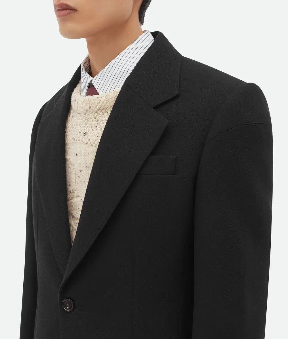 Bottega Veneta o1mt1gz0126 Structured Cotton Jacket in Black Size US S / EU 44-46 / 1 - 3 Thumbnail