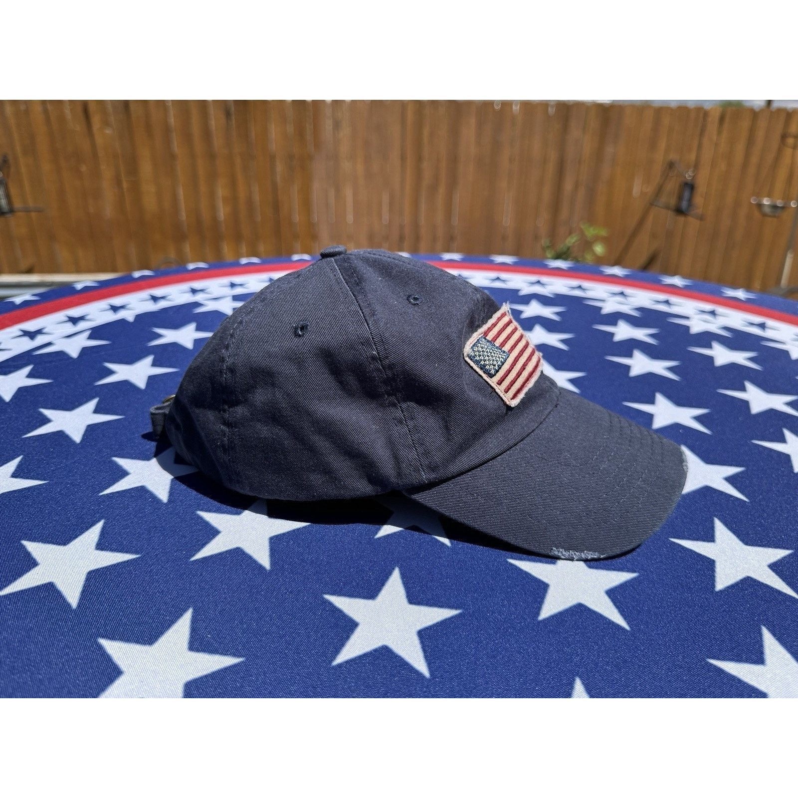 Other USA Flag Baseball Cap Adjustable Embroidered, Distressed Size ONE SIZE - 4 Thumbnail