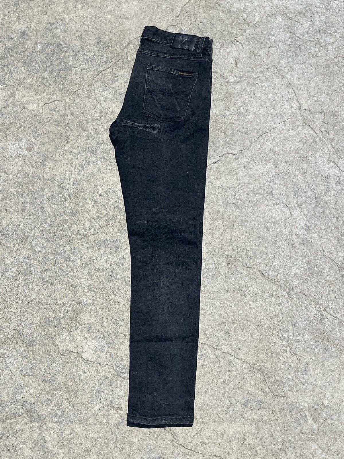 image of Lean Dean Johan Replica Nudie Jeans in Black, Men's (Size 30)