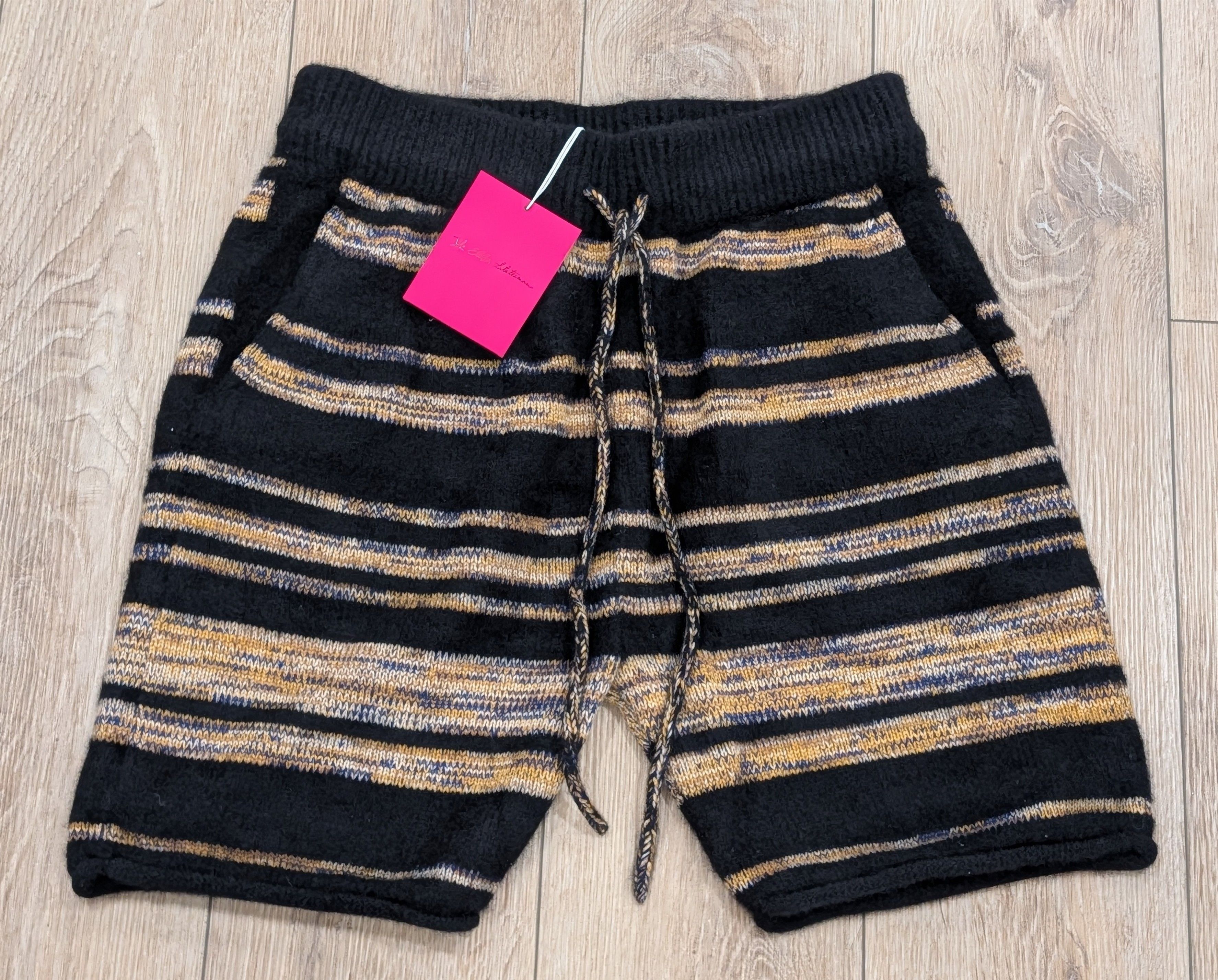 The Elder Statesman The Elder Statesman Cashmere/Cotton Striped Shorts XS Size US 28 / EU 44 - 1 Thumbnail