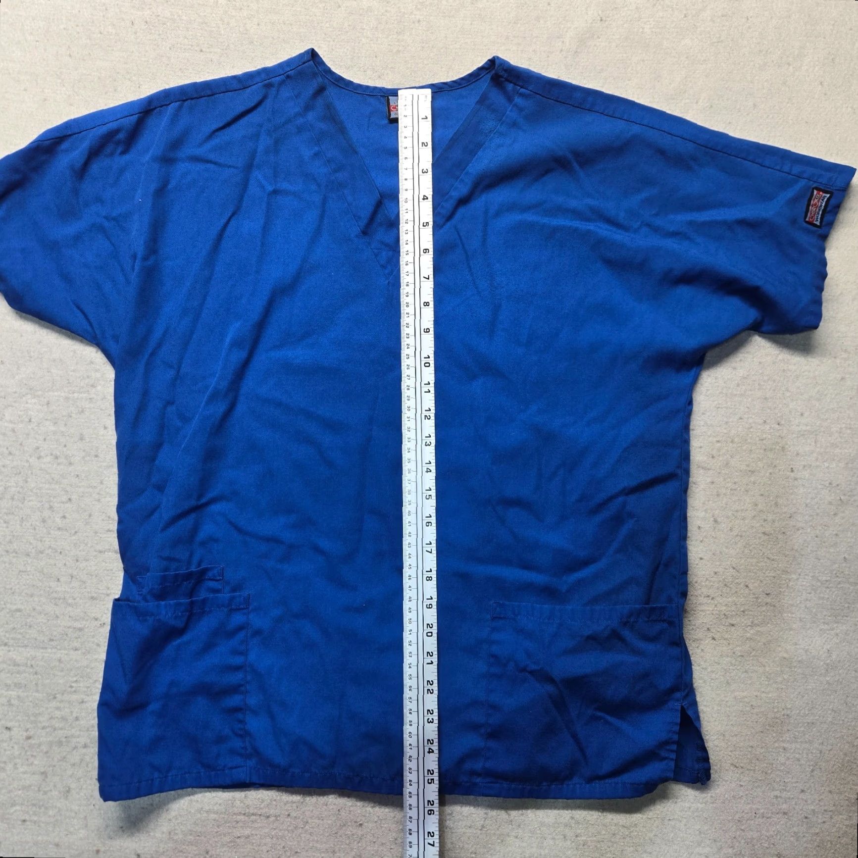 Cherokee VINTAGE Cherokee Shirt Unisex XL Scrub Top Size L Blue Solid 90s Mens Womens Size US L / EU 52-54 / 3 - 4 Thumbnail