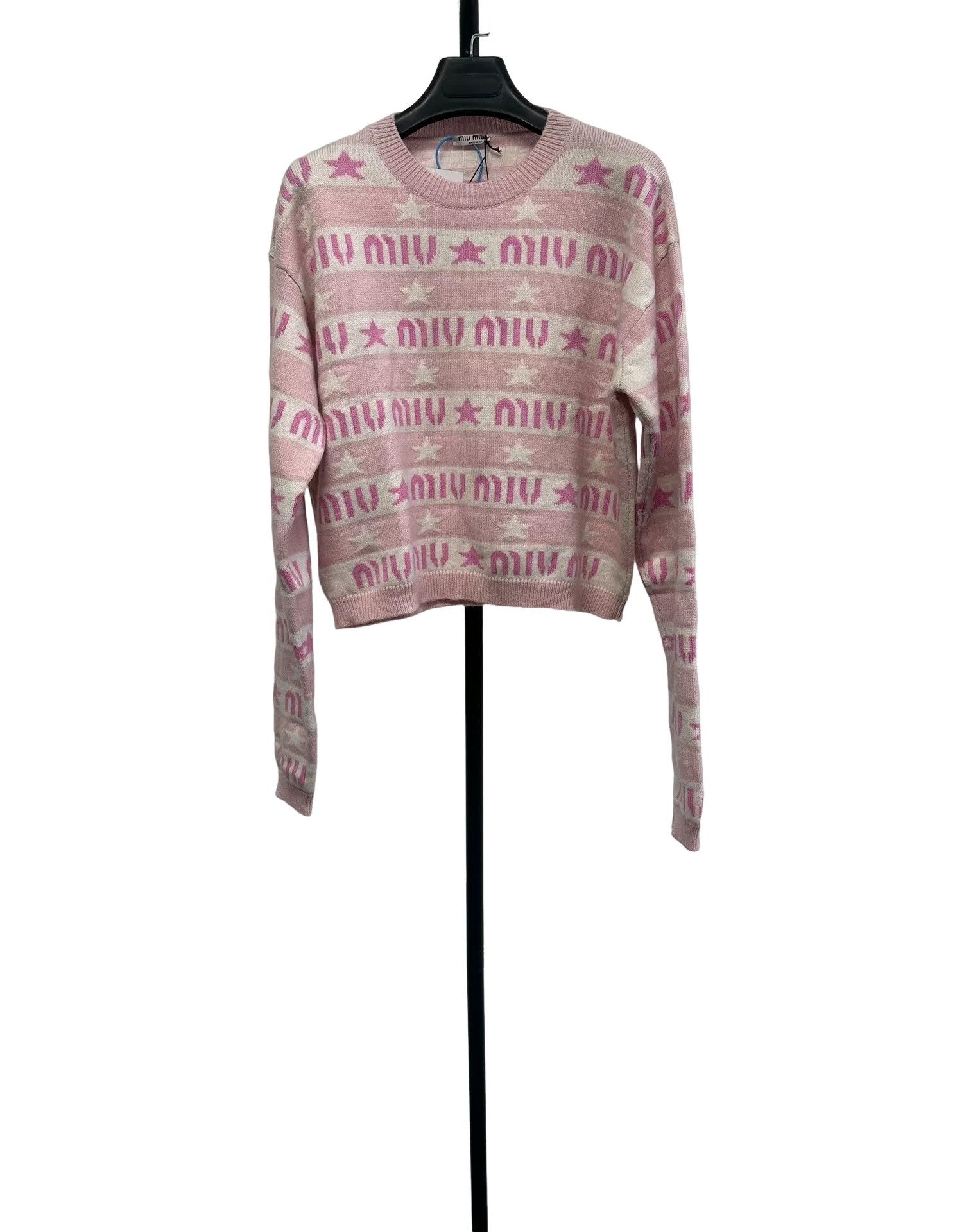 Miu Miu Miu Miu Logo Star Cashmere Sweater IT 40 Size S / US 4 / IT 40 - 1 Thumbnail