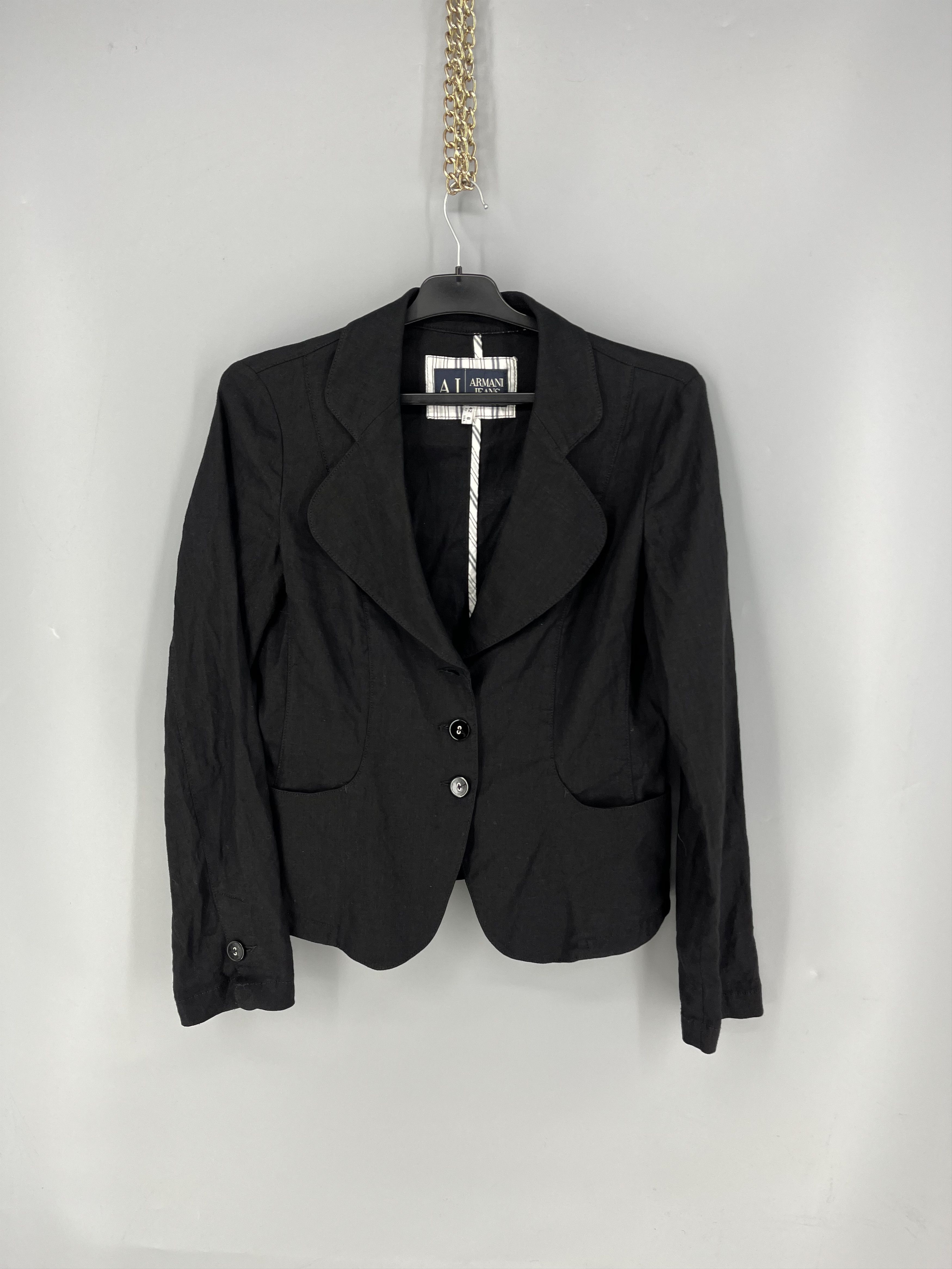 Armani Ladies Armani Jeans Classic Short Blazer Jacket Size s Size S / US 4 / IT 40 - 1 Thumbnail