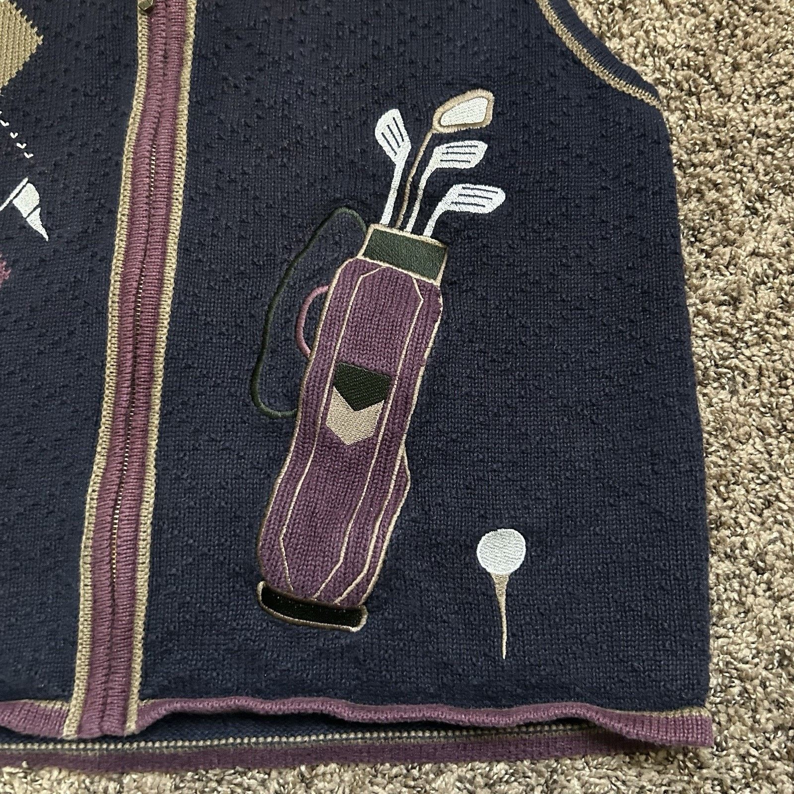 Other Vintage Christopher & Banks Embroidered Golf Vest Size XL Size XL / US 12-14 / IT 48-50 - 2 Thumbnail