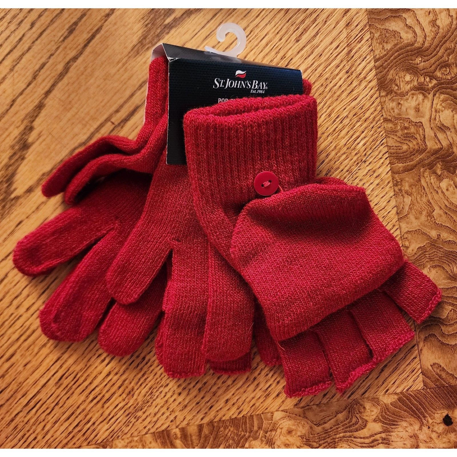 St. Johns Bay St. Johns Bay New With Tags 2 sets of knitted gloves Size ONE SIZE - 1 Thumbnail