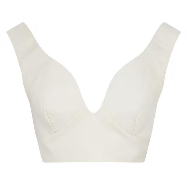 Jil Sander o1g2r1mq1024 Crop Top in Chalk Size XS / US 0-2 / IT 36-38 - 1 Thumbnail