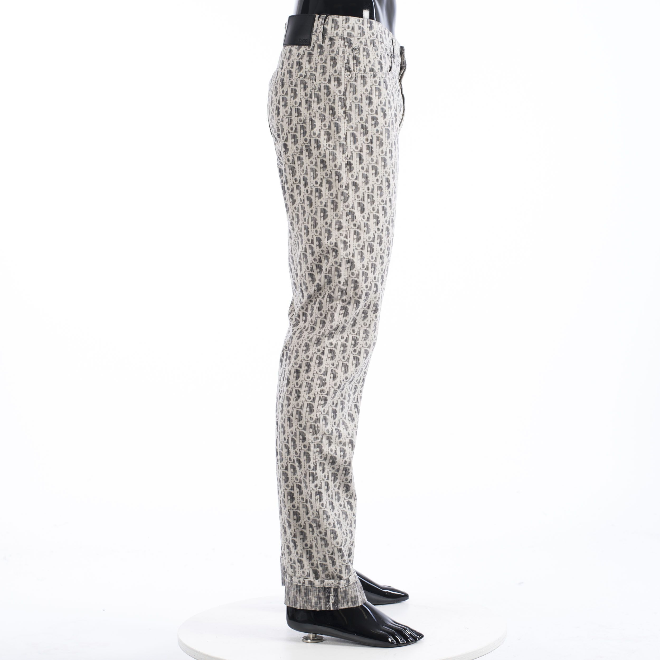 Dior Slimfit Dior Oblique Jeans In Black & White Cotton Size US 32 / EU 48 - 7 Thumbnail