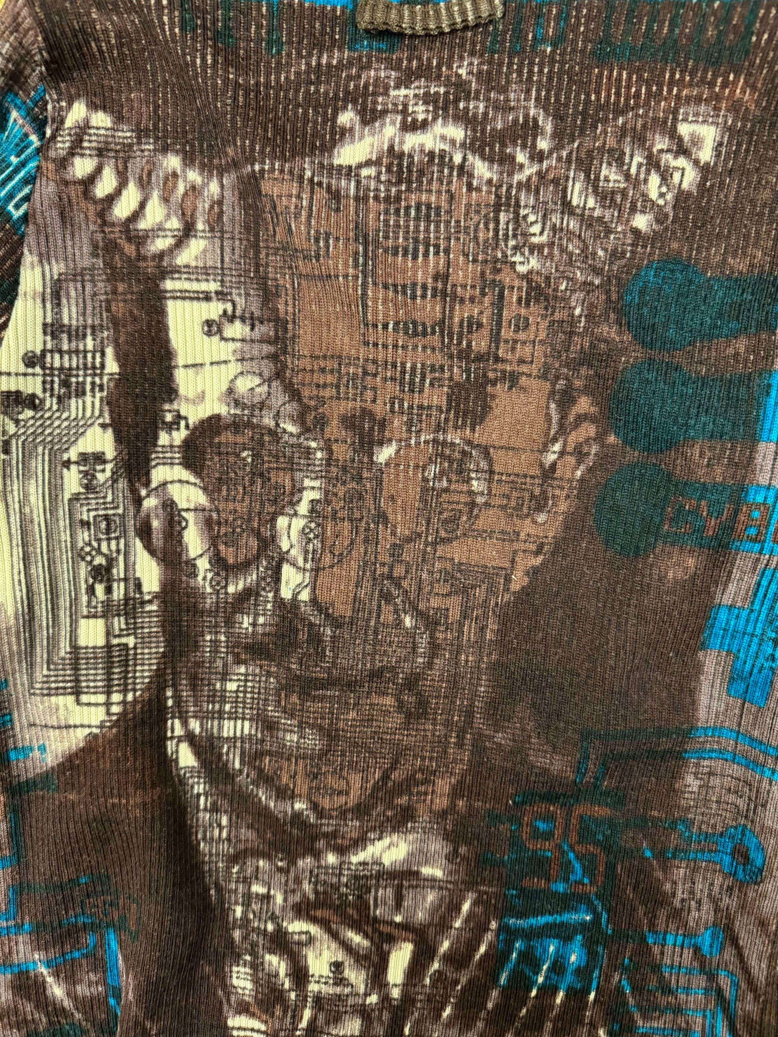 Jean Paul Gaultier CYBER INFERNO CARDIGAN Size S / US 4 / IT 40 - 6 Thumbnail