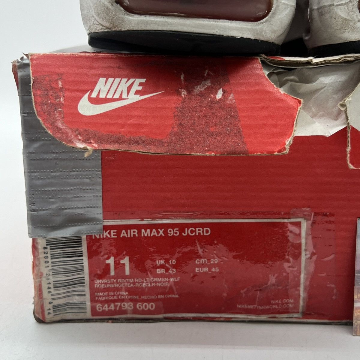 Nike Air Max 95 JCRD University red Size US 11 / EU 44 - 6 Thumbnail