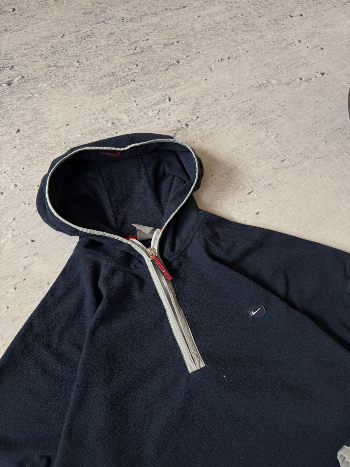 Nike × Vintage NIKE TN PLUS VINTAGE 00s y2k BAGGY ZIP HOODIE CENTER LOGO Size US L / EU 52-54 / 3 - 6 Thumbnail
