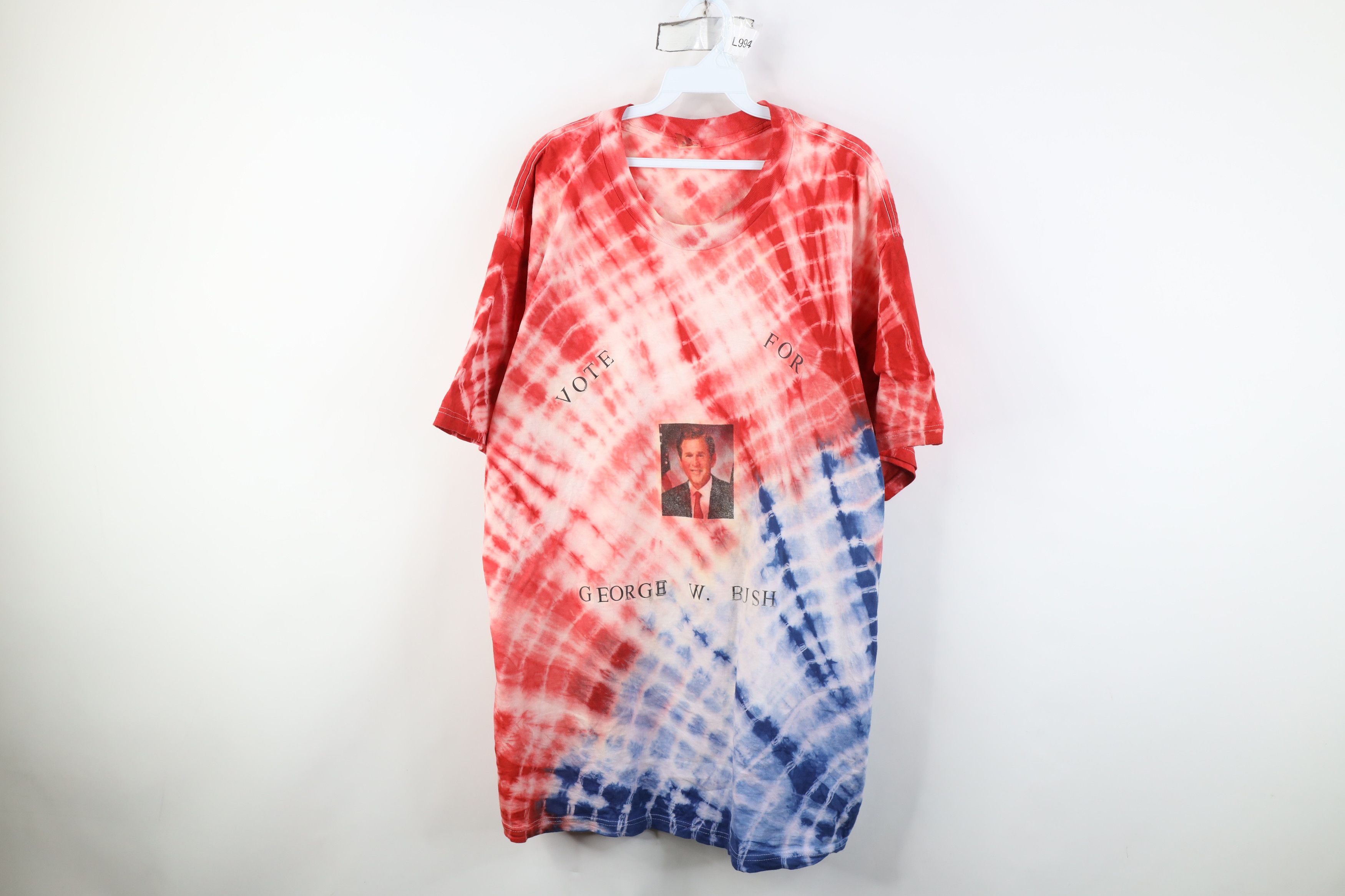 Vintage Vintage Vote For George Bush President Run T-Shirt Cotton Size US XXL / EU 58 / 5 - 1 Thumbnail