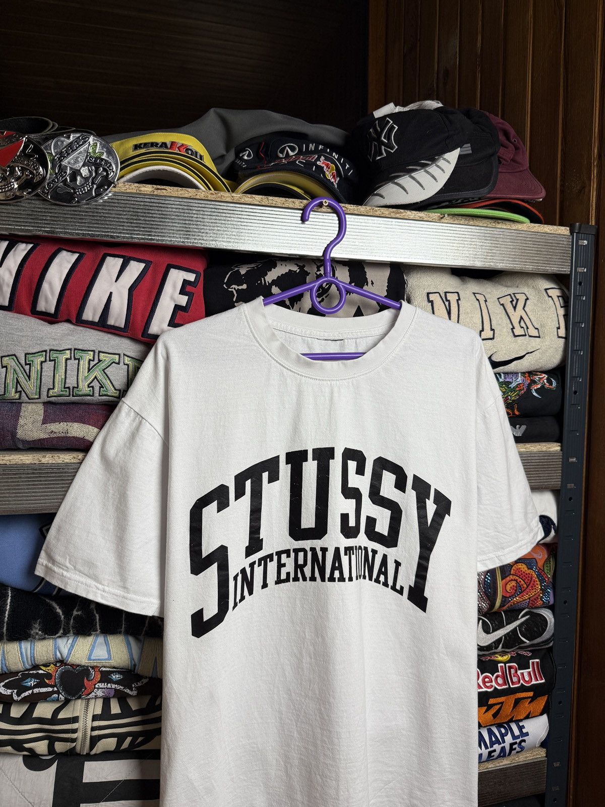Stussy × Vintage Stüssy Tee Big Logo Center Vintage Streetwear Y2K Size XL / US 12-14 / IT 48-50 - 3 Thumbnail