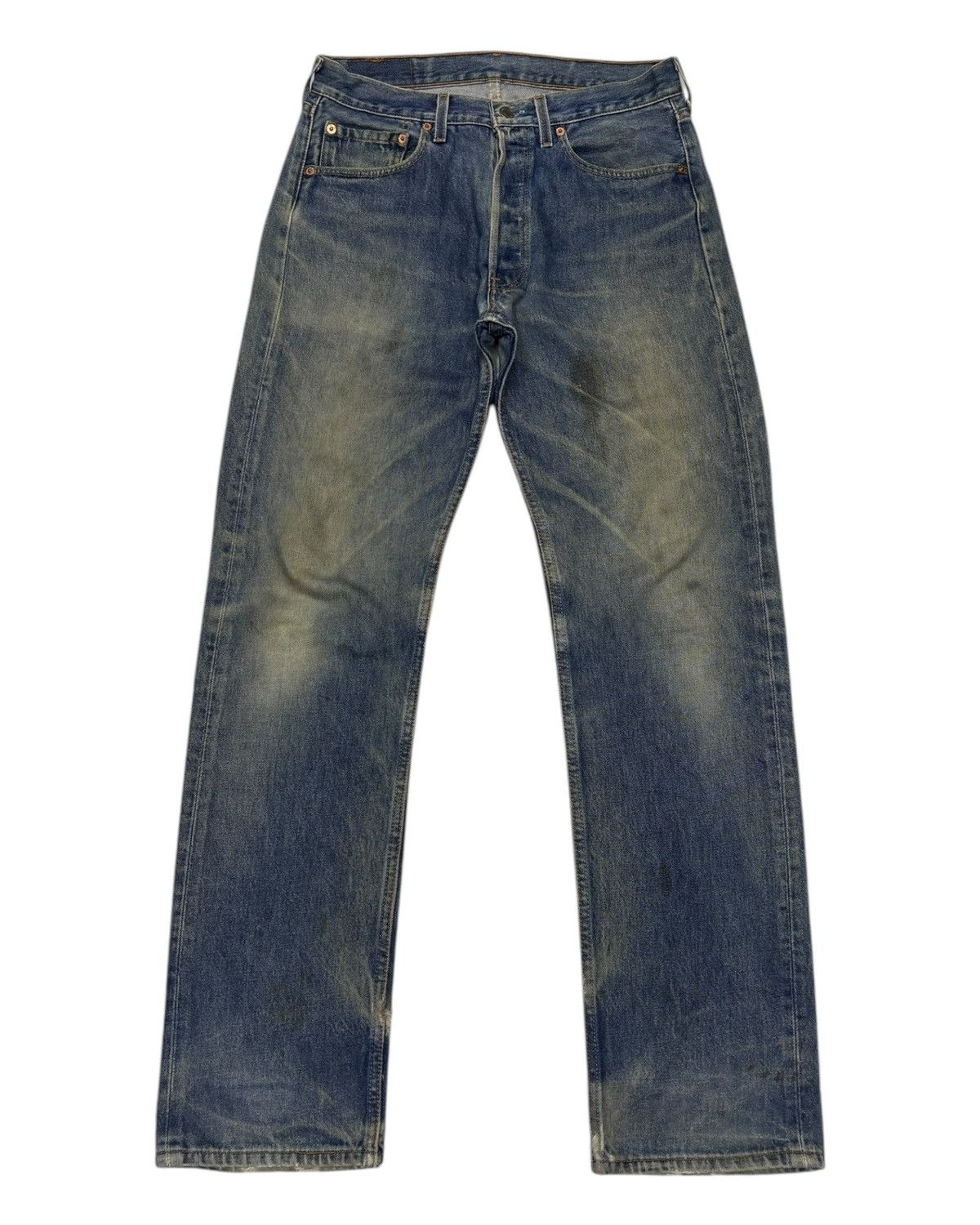 Levi's VINTAGE LEVIS 501 DISTRESSED DENIM JEANS Size US 31 - 7 Thumbnail