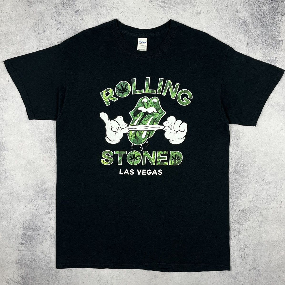 Band Tees Vintage Rolling Stoned parody weed blunt humor tee 90’s Size US L / EU 52-54 / 3 - 2 Thumbnail