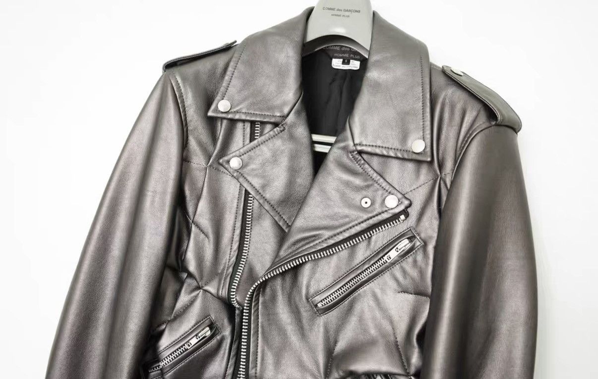 Comme des Garcons Comme des Garçons Pleated Faux Leather Jacket Size US S / EU 44-46 / 1 - 5 Thumbnail