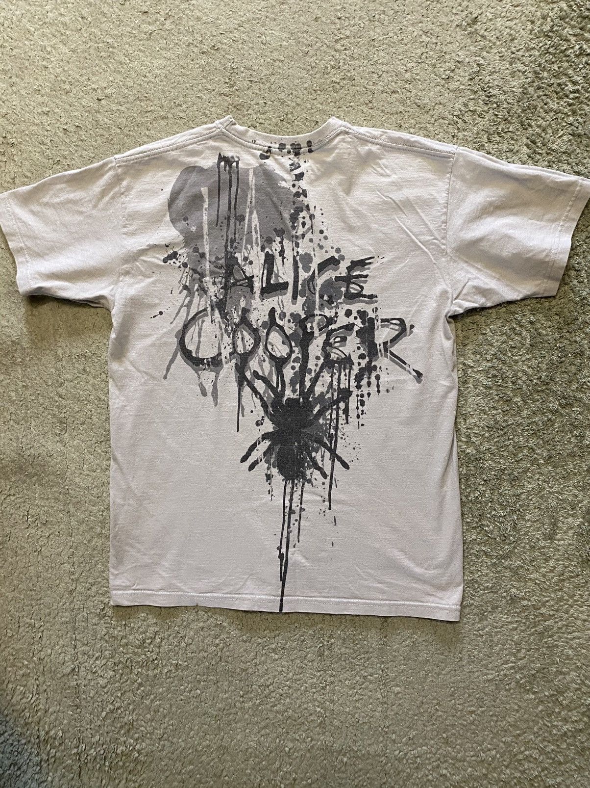 Band Tees Vintage Y2K Alice Cooper face AOP spider Crazy Metal Tee Size US M / EU 48-50 / 2 - 2 Thumbnail