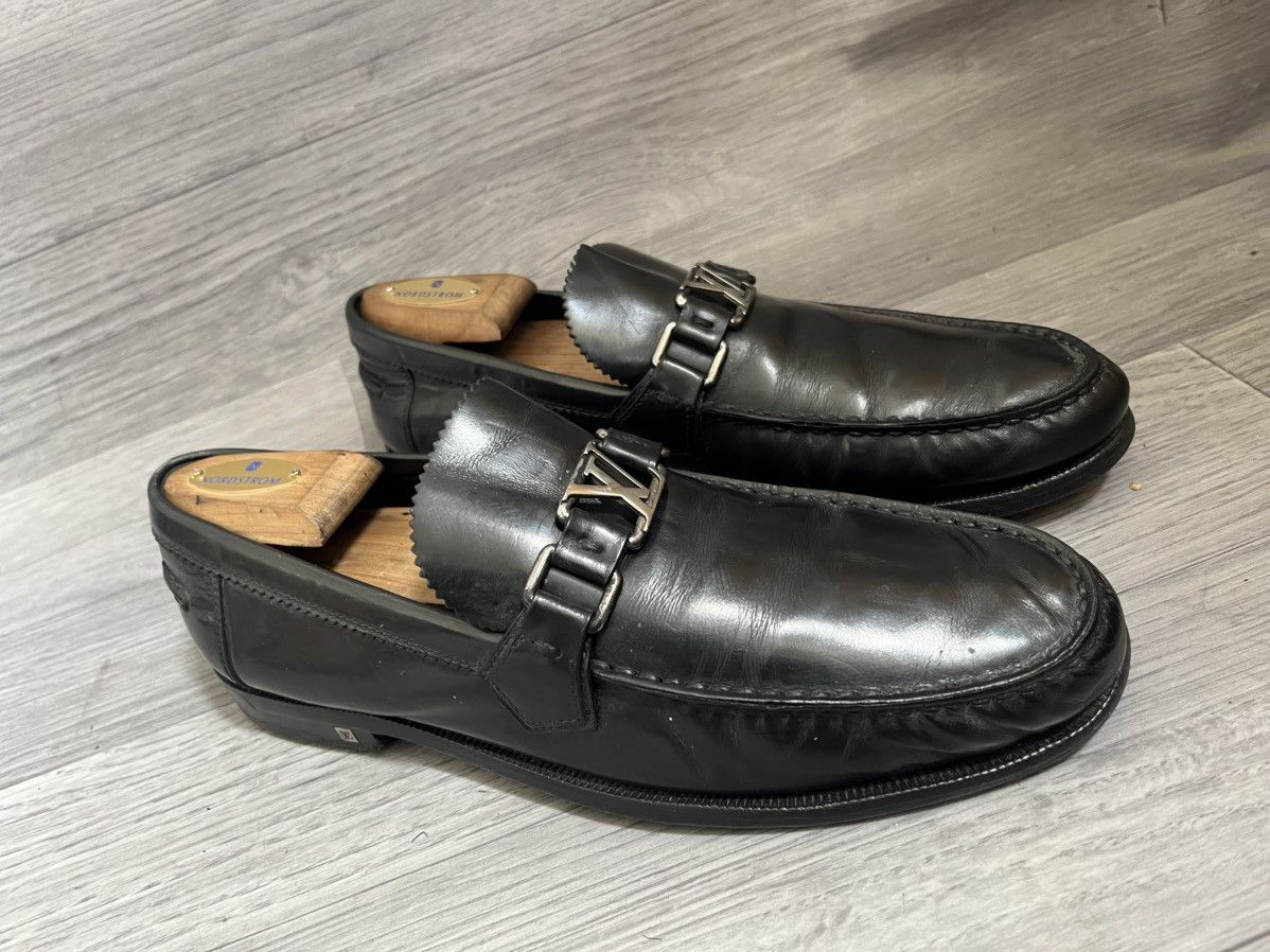 Louis Vuitton Louis Vuitton major LV logo casual leather loafers. Size US 9 / EU 42 - 9 Thumbnail
