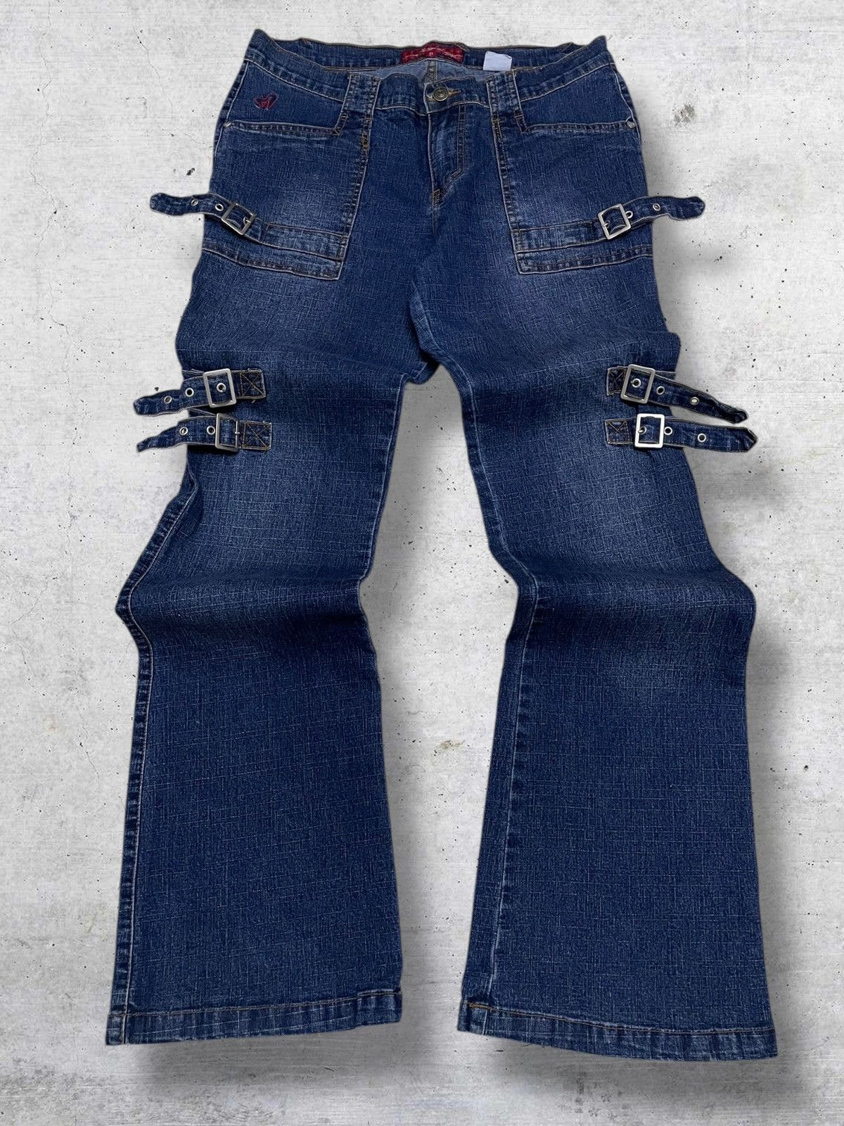 Hysteric Glamour VINTAGE ANGELA JAPAN 90S OG DESIGNER BONDAGE FLARED DENIM Size US 32 / EU 48 - 1 Thumbnail
