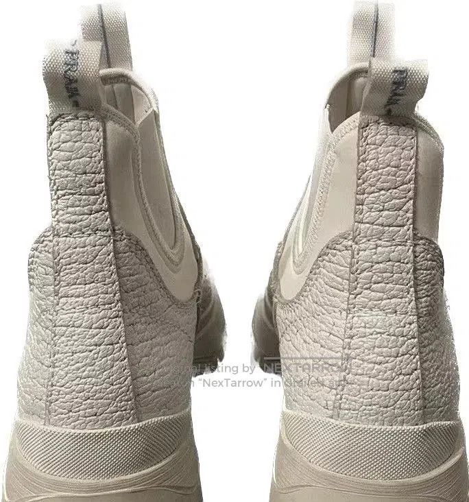 Prada prada cracked leather chelsea boots with unique design. Size US 8 / EU 41 - 4 Thumbnail