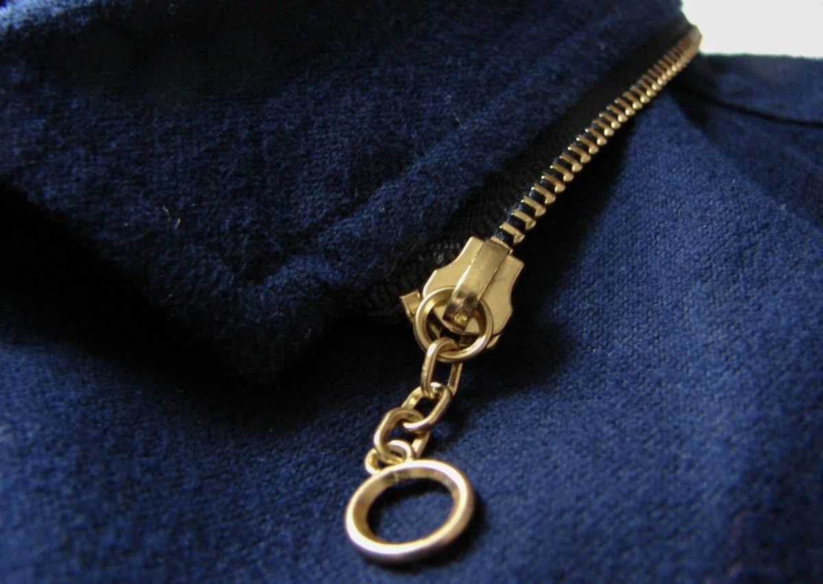 Kolor Japanese Designer Kolor Navy Blue Shirt Zip Zipper Collar Size US L / EU 52-54 / 3 - 4 Thumbnail