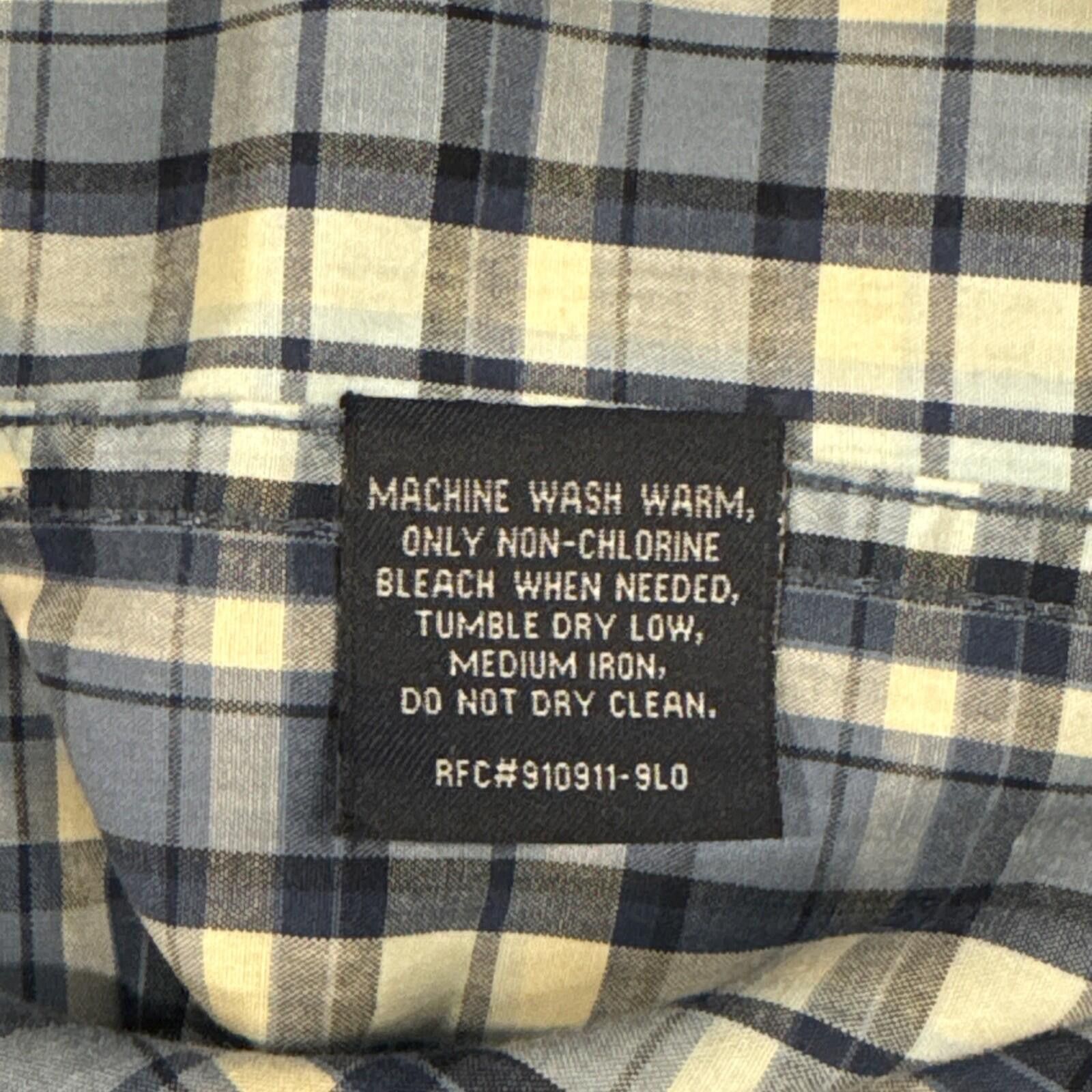 Puritan Puritan Men's Med 38/40 LS Plaid Casual Cotton Blend [649] Size US M / EU 48-50 / 2 - 7 Thumbnail
