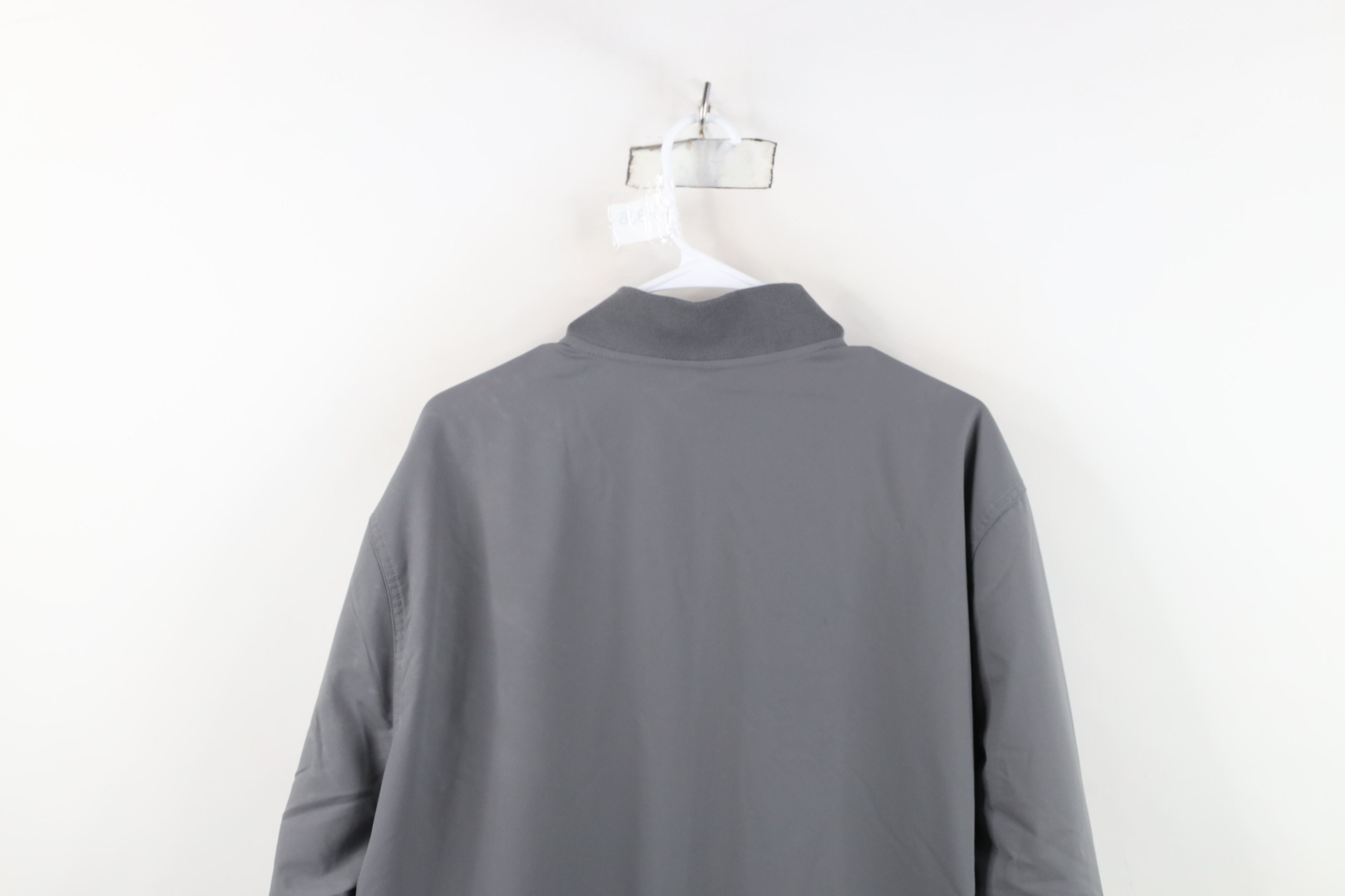 Banana Republic Banana Republic Micro Puffer Full Zip Bomber Jacket Gray Size US XL / EU 56 / 4 - 14 Thumbnail