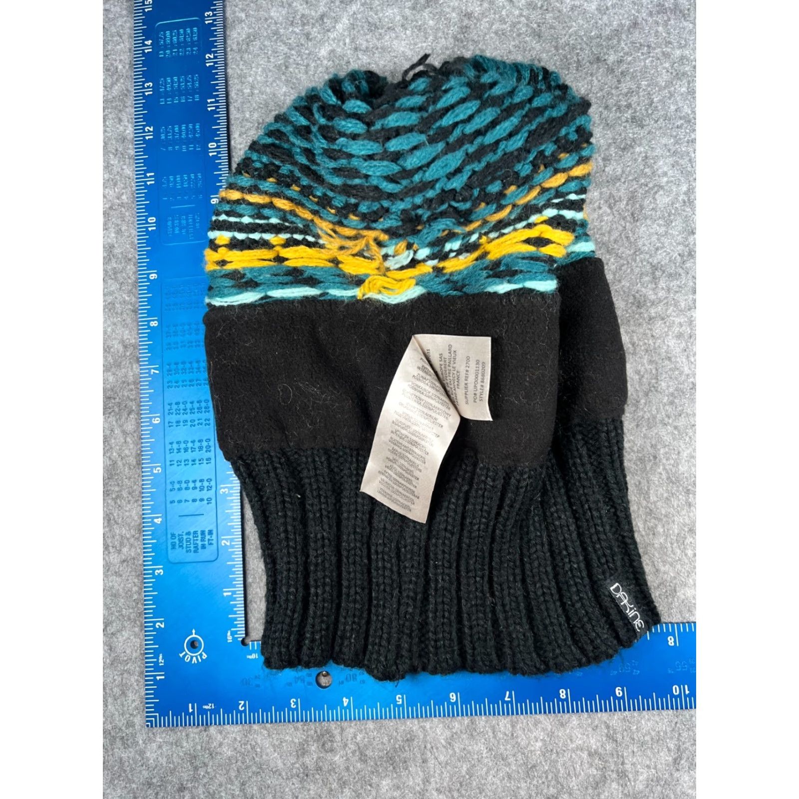 Dakine DAKINE Beanie Adult One Size Black Knit Fair Isle Acrylic Pom Hat Winter Women Mens Unisex Ski Theme Size ONE SIZE - 7 Thumbnail