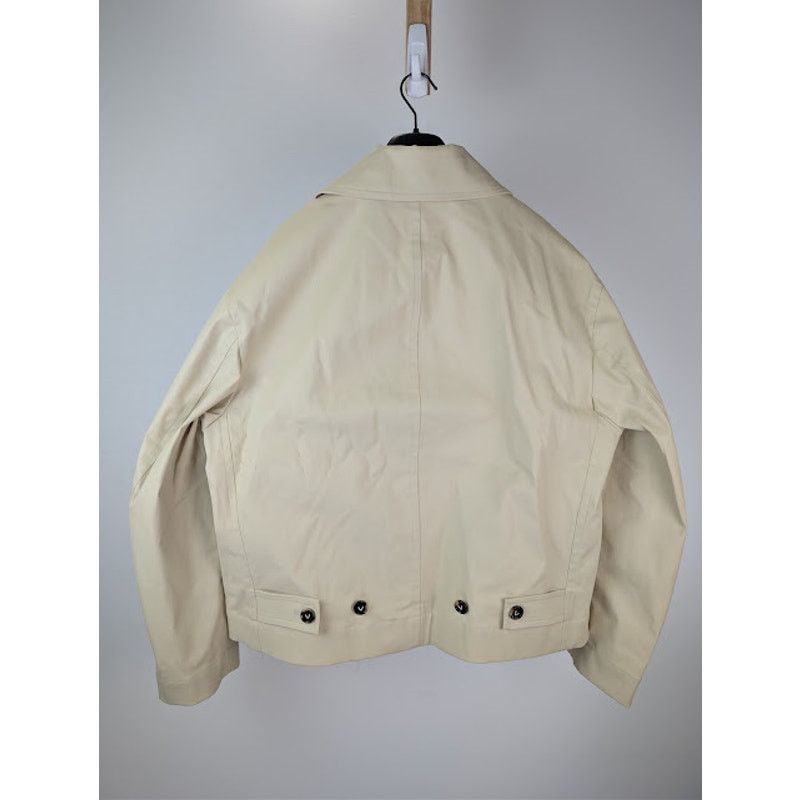 Bottega Veneta o1rshd1 Blouson Coated Cotton Stretch Jacket in Ecru Size US L / EU 52-54 / 3 - 17 Thumbnail