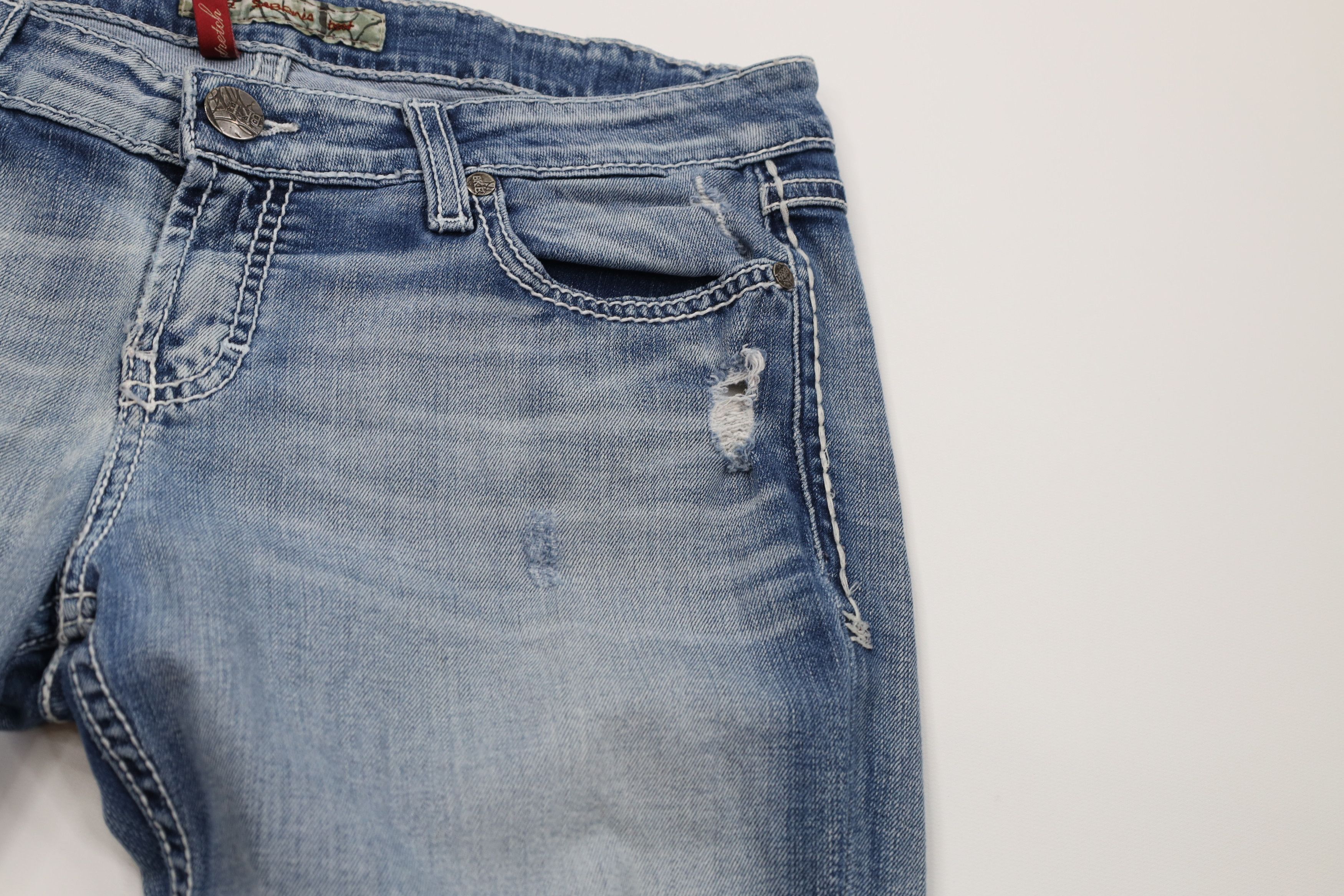 Vintage Buckle BKE Stitch Stretch Sabrina Bootcut Flared Jeans Size 30" / US 8 / IT 44 - 7 Thumbnail