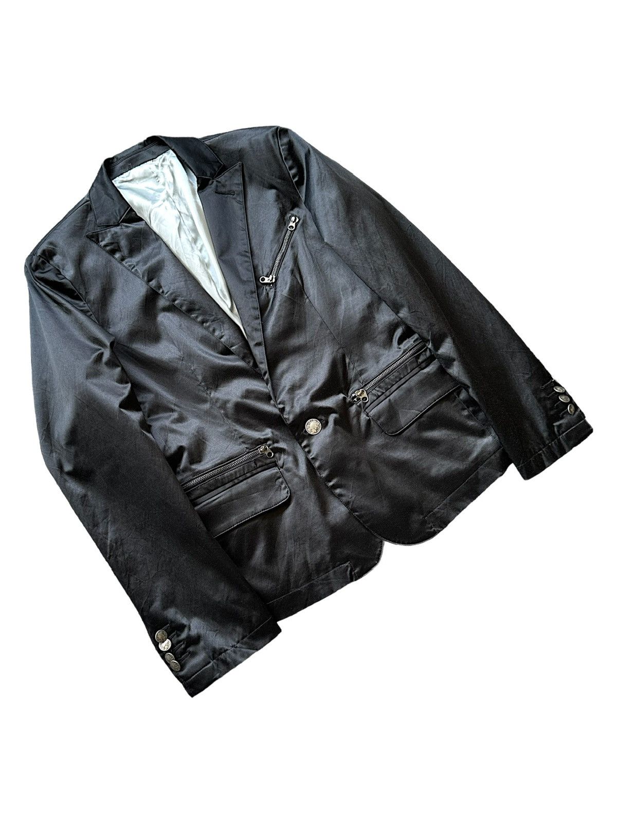 If Six Was Nine 00’s Evolution gothic V-kei black blazer Size US M / EU 48-50 / 2 - 2 Thumbnail